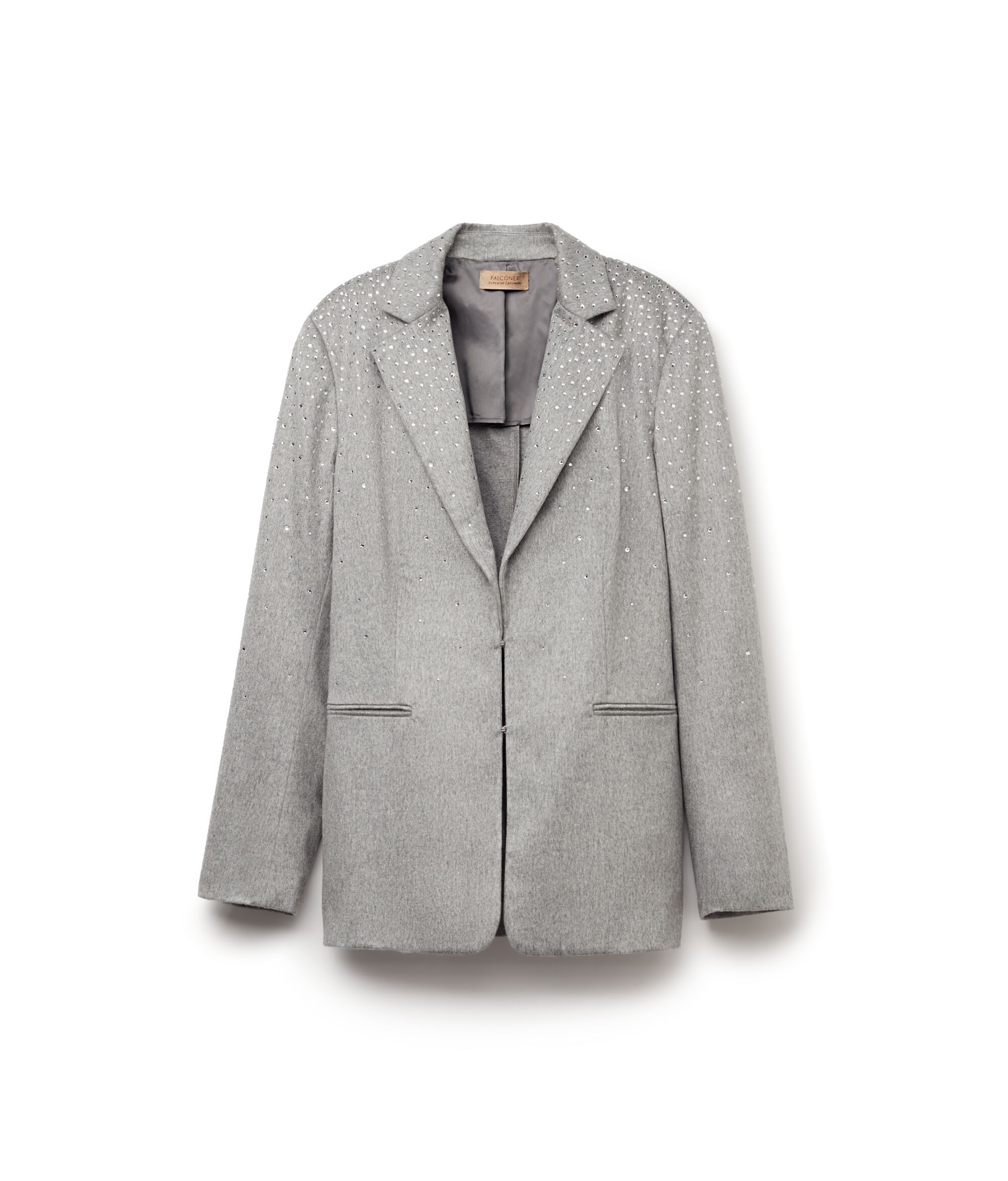 Cashmere Blazer with Rhinestones_8999