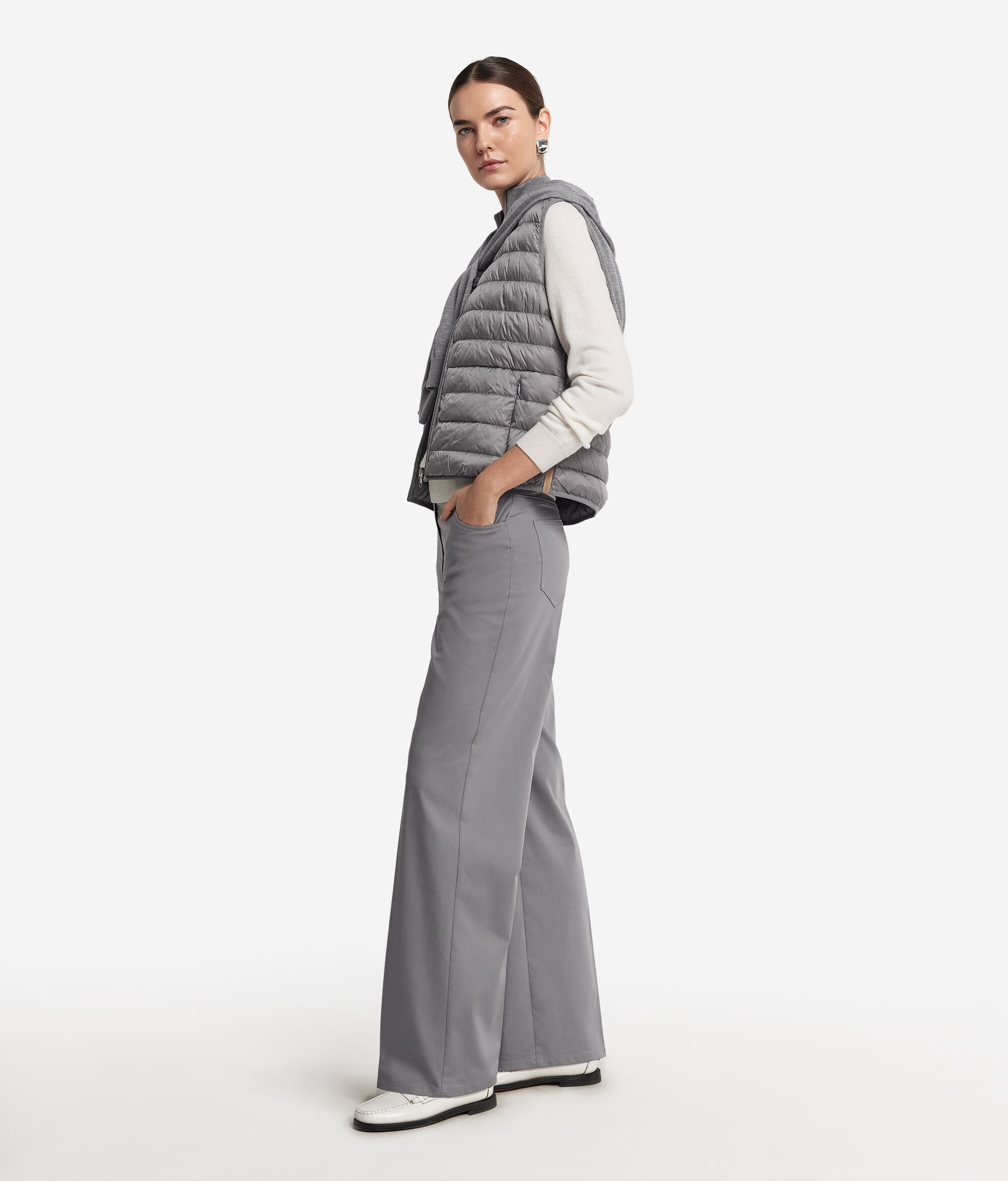 Reversible Cashmere Down Gilet