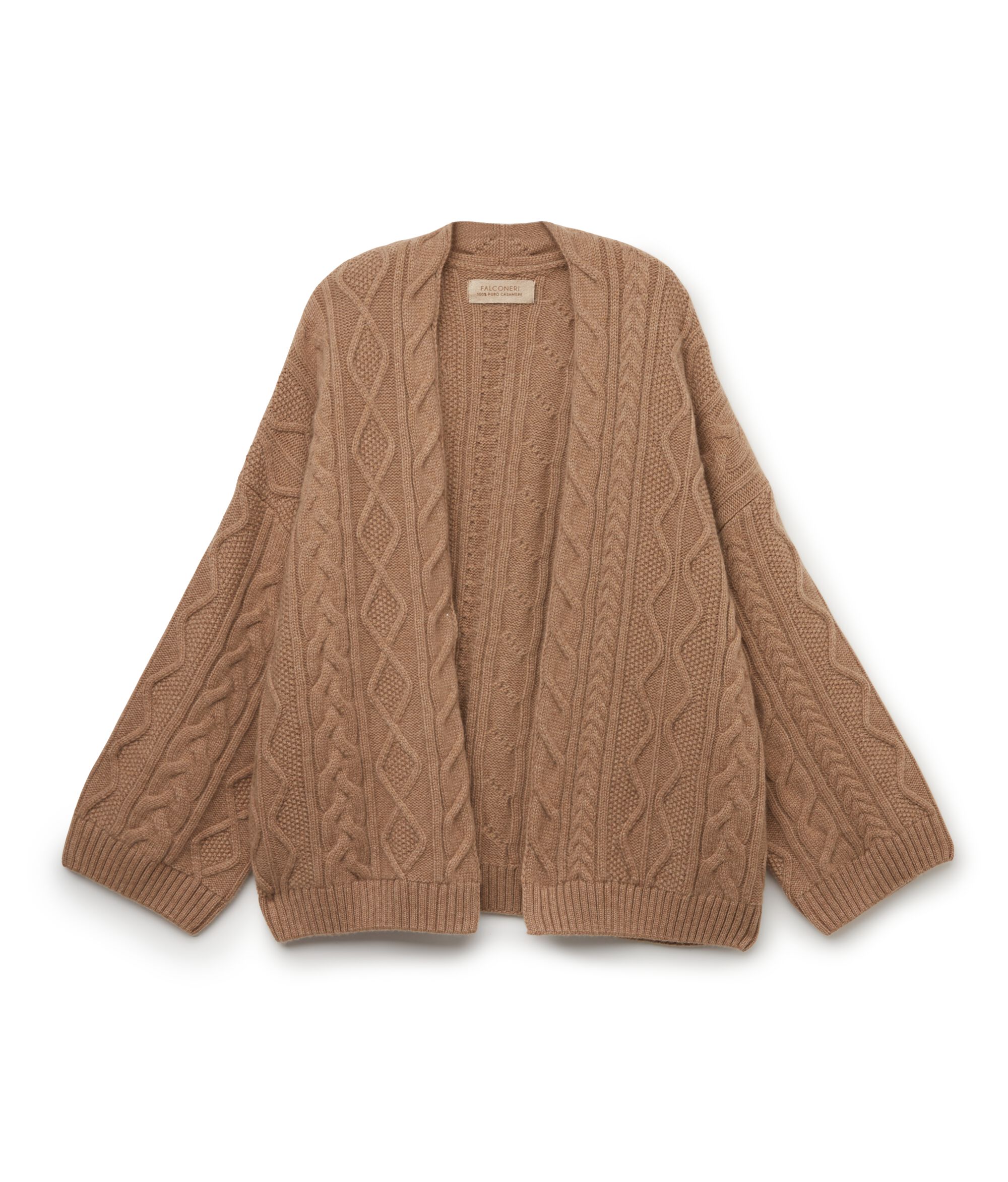 Cashmere Cape with Different Cable Stitches Pattern