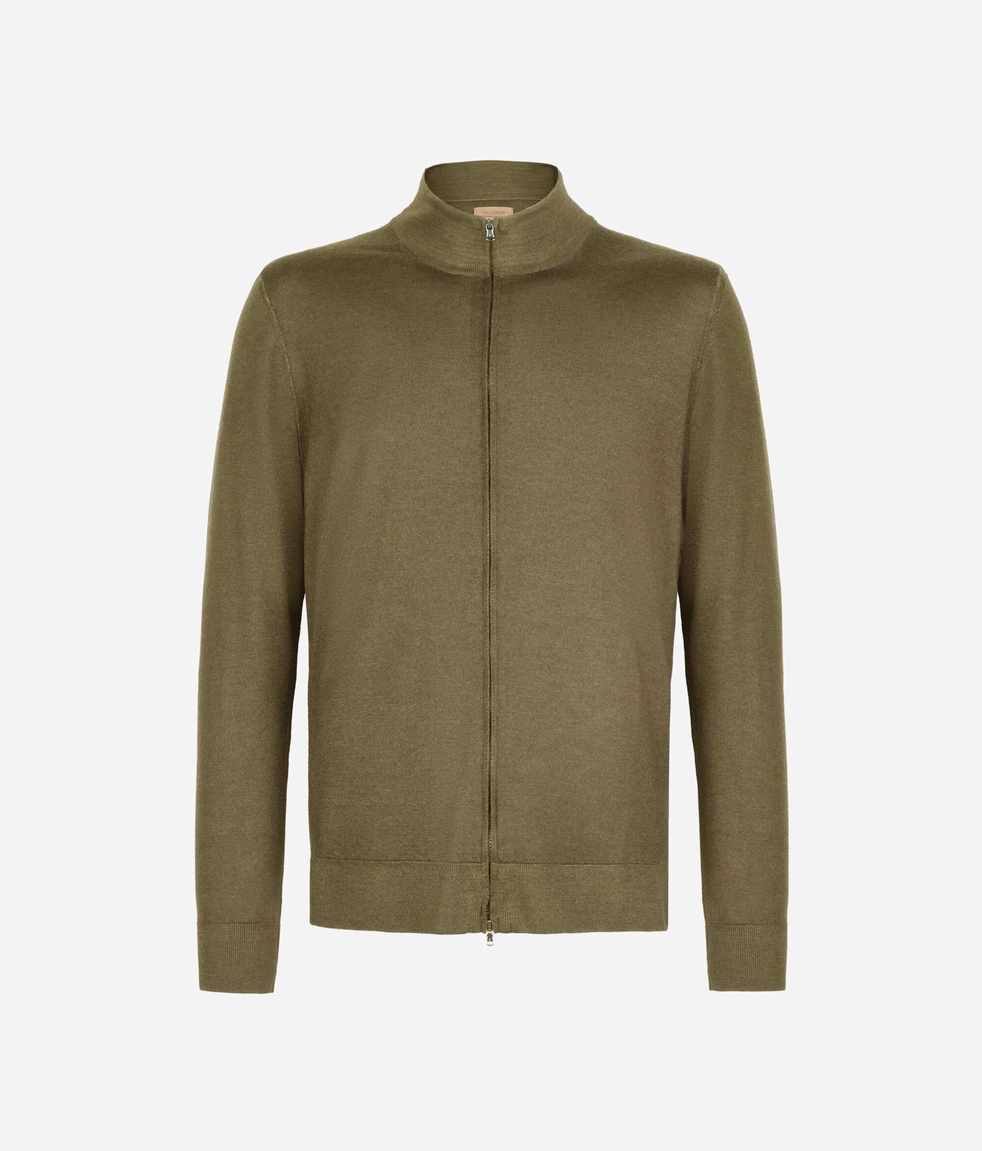 Cashmere Zip-Up Cardigan