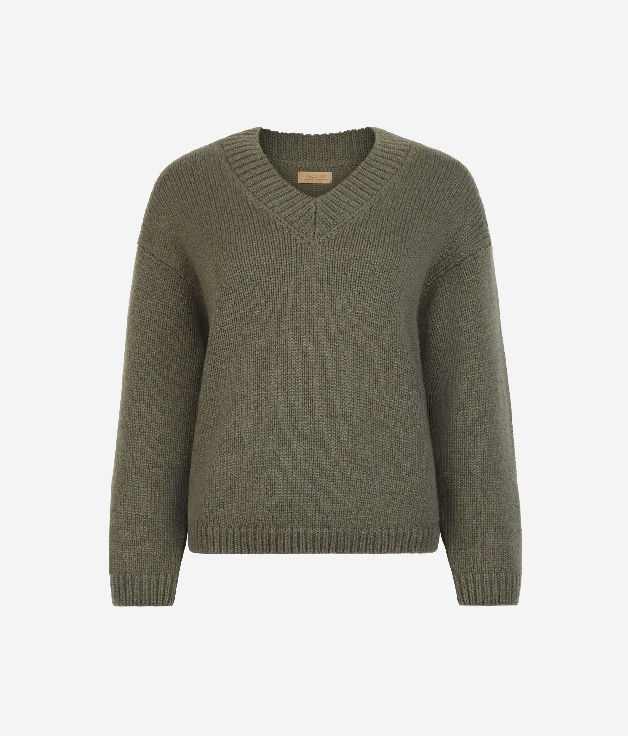 Maglia scollo a V in Cashmere Ultrasoft Tricot
