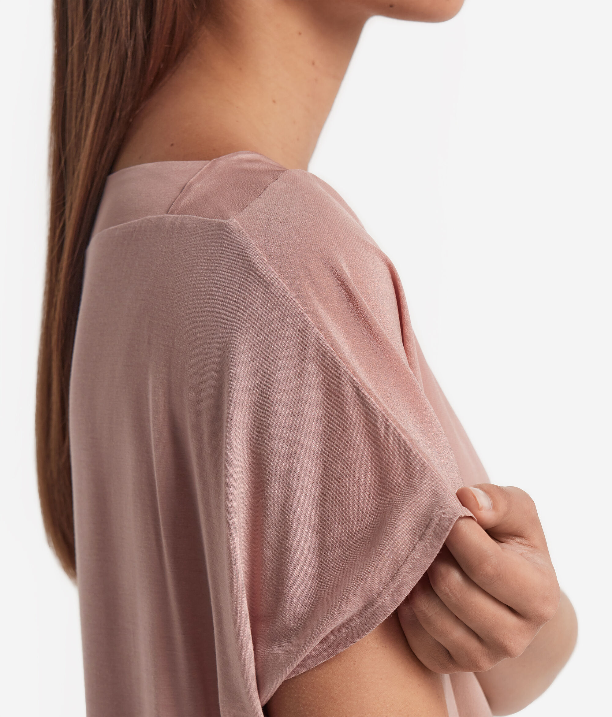 Silk and Modal Boat-Neck T-Shirt