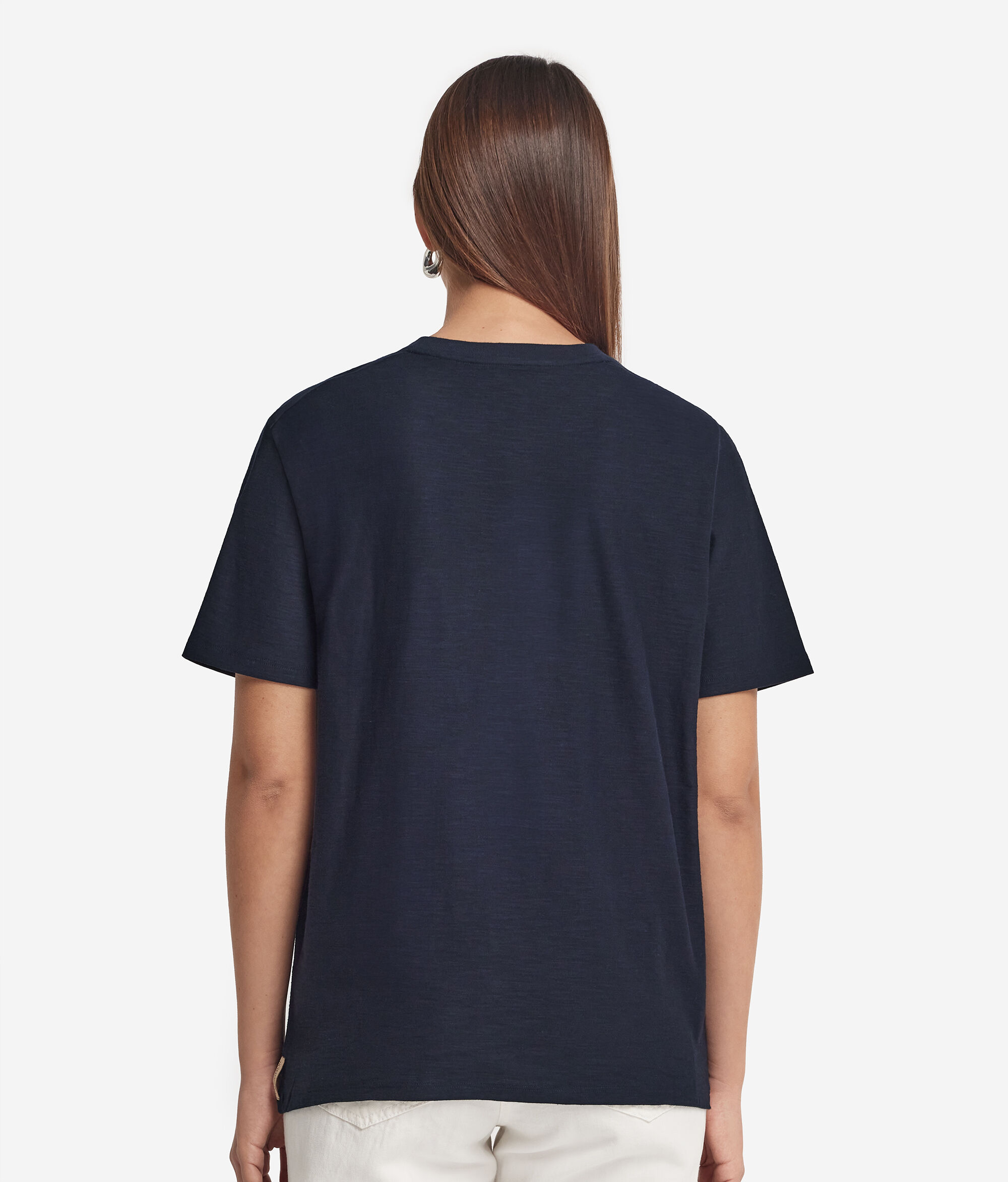 Short-Sleeved Round-Neck Cotton T-Shirt