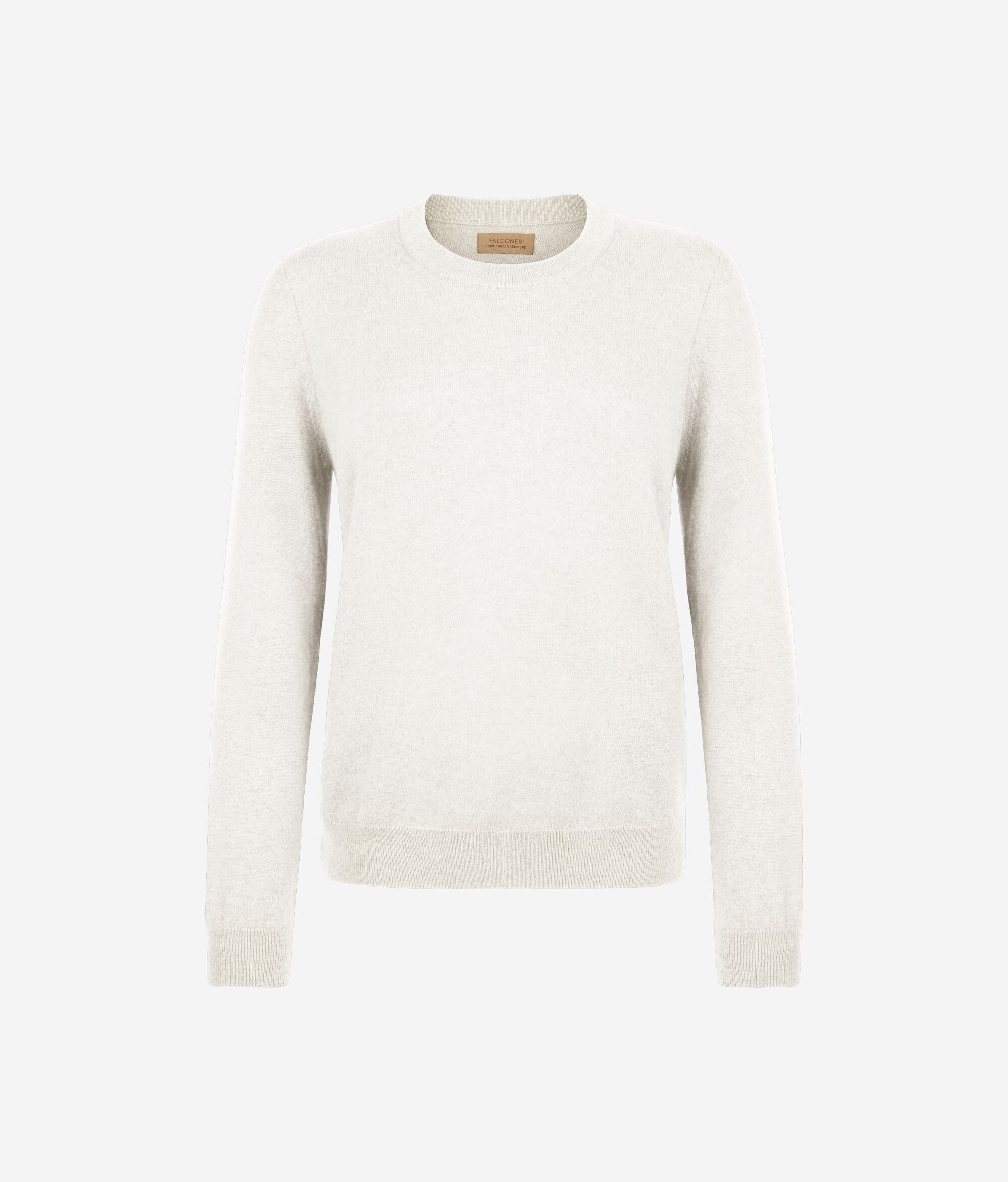 Long-Sleeved Ultrasoft Cashmere Round-Neck Jumper