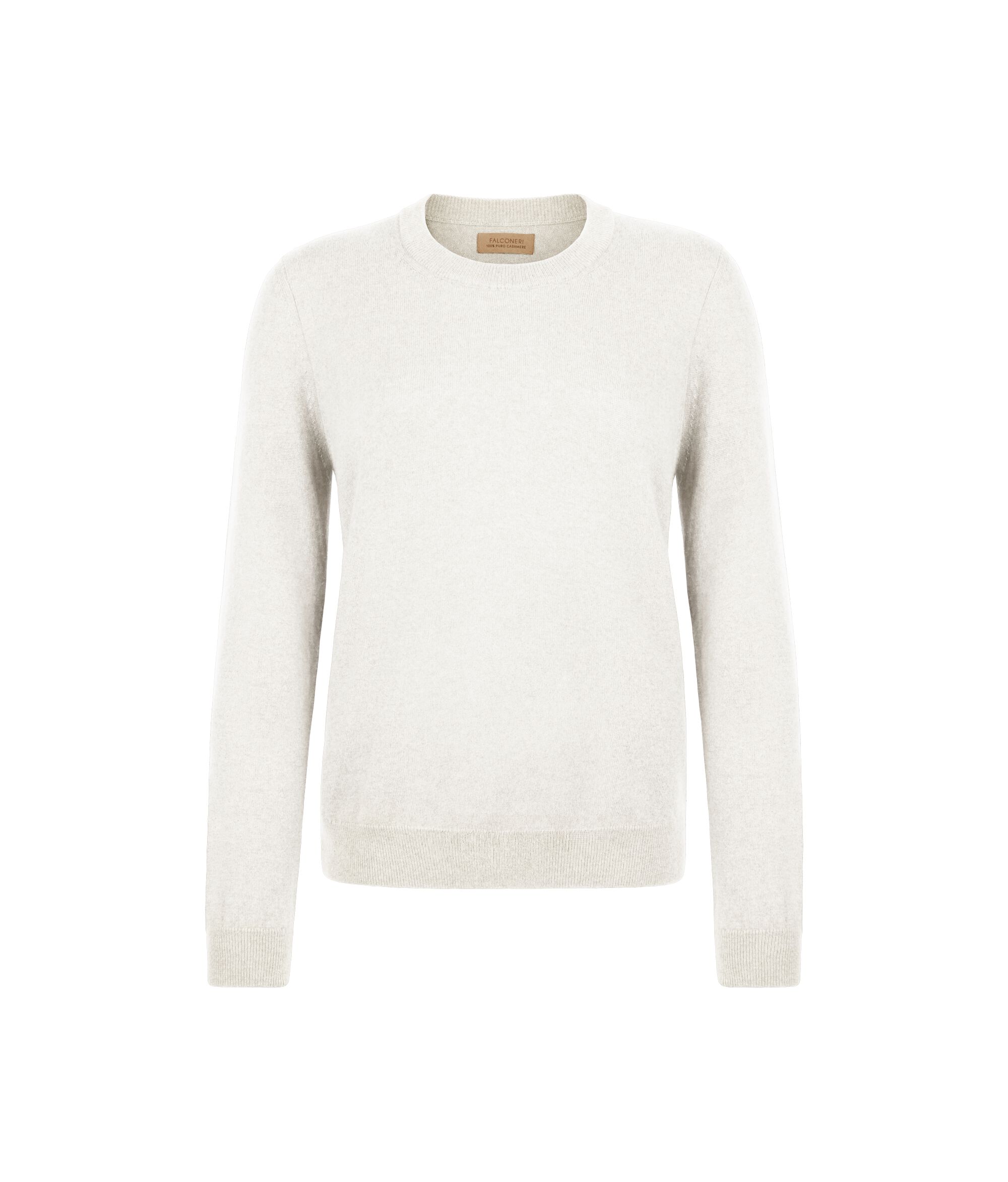 Long-Sleeved Ultrasoft Cashmere Round-Neck Jumper