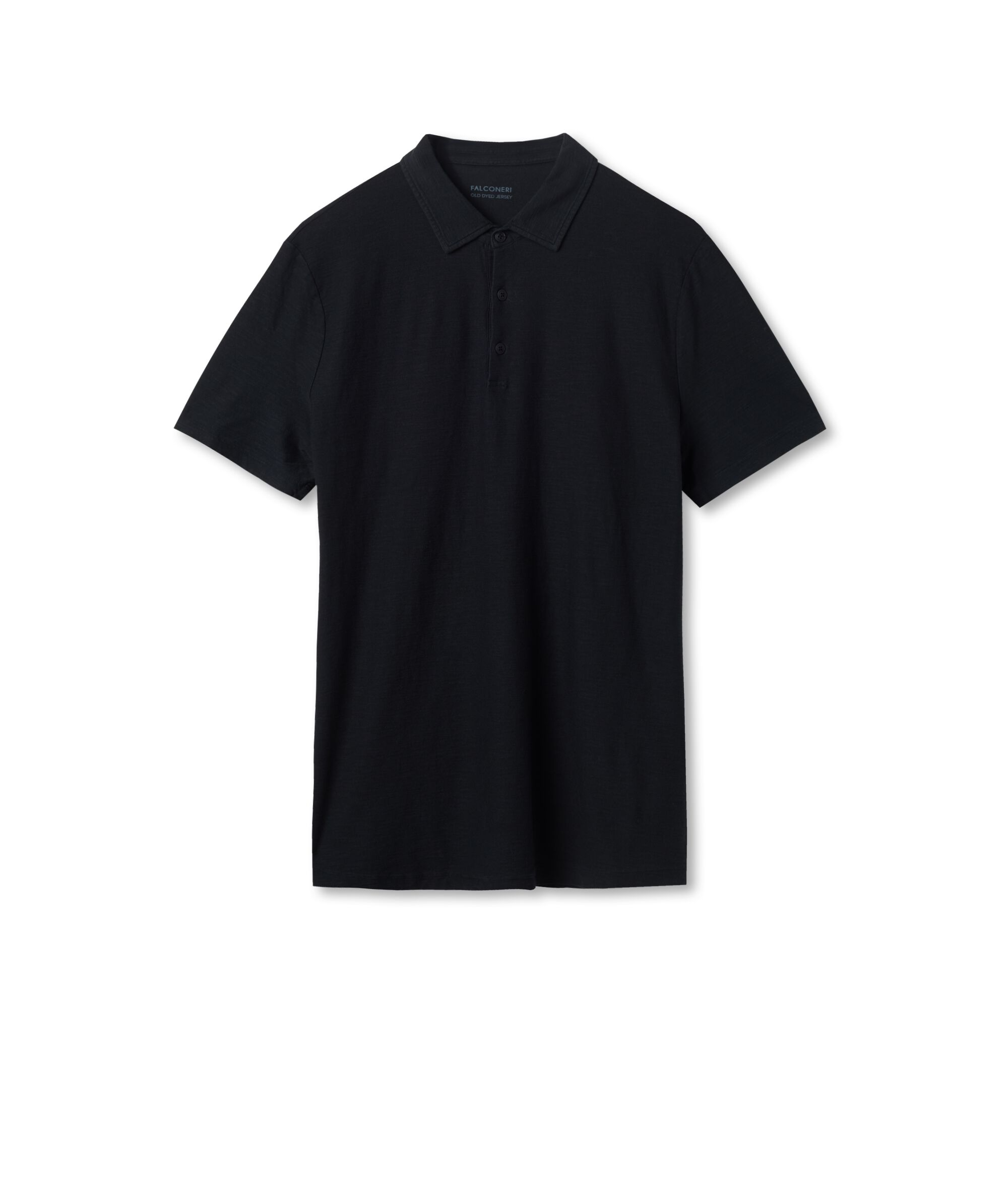 Polo de manga corta de algodón retorcido