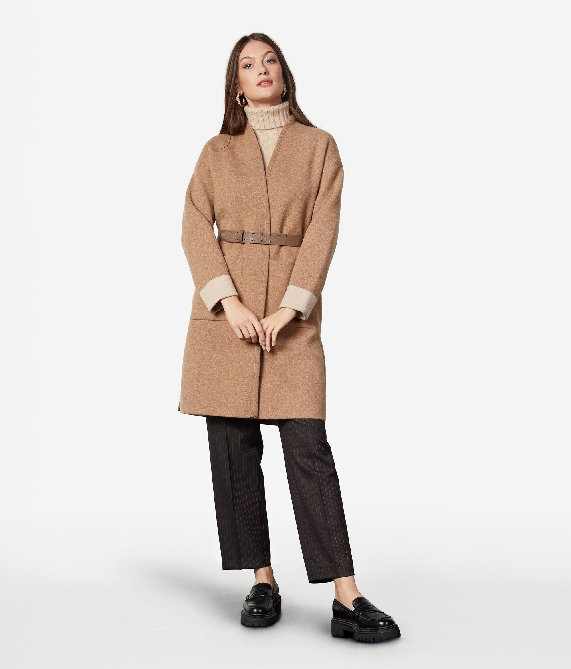 Doubleface-Mantel aus Kaschmir Ultrasoft