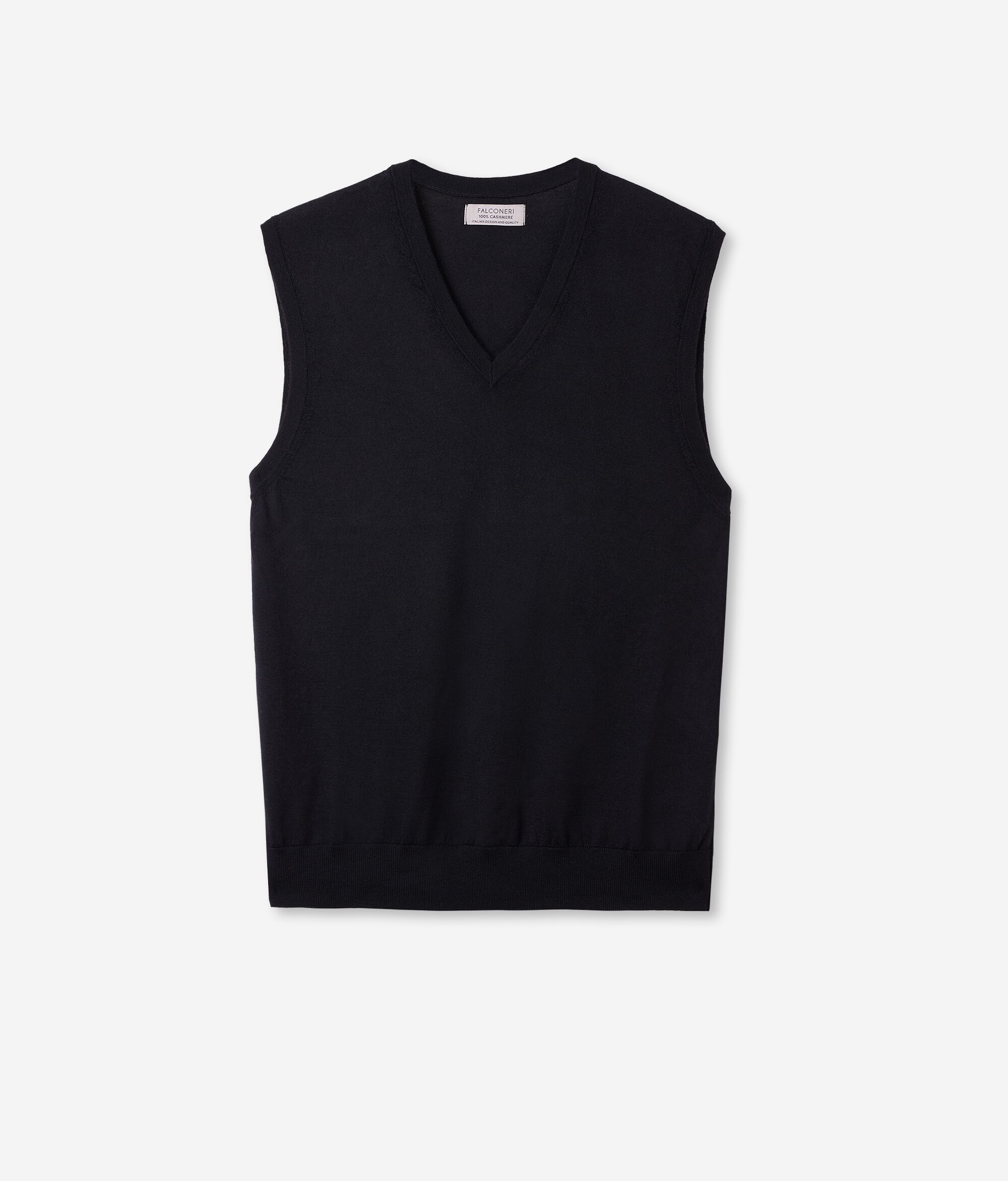 Gilet Scollo a V in Cashmere Ultrafine