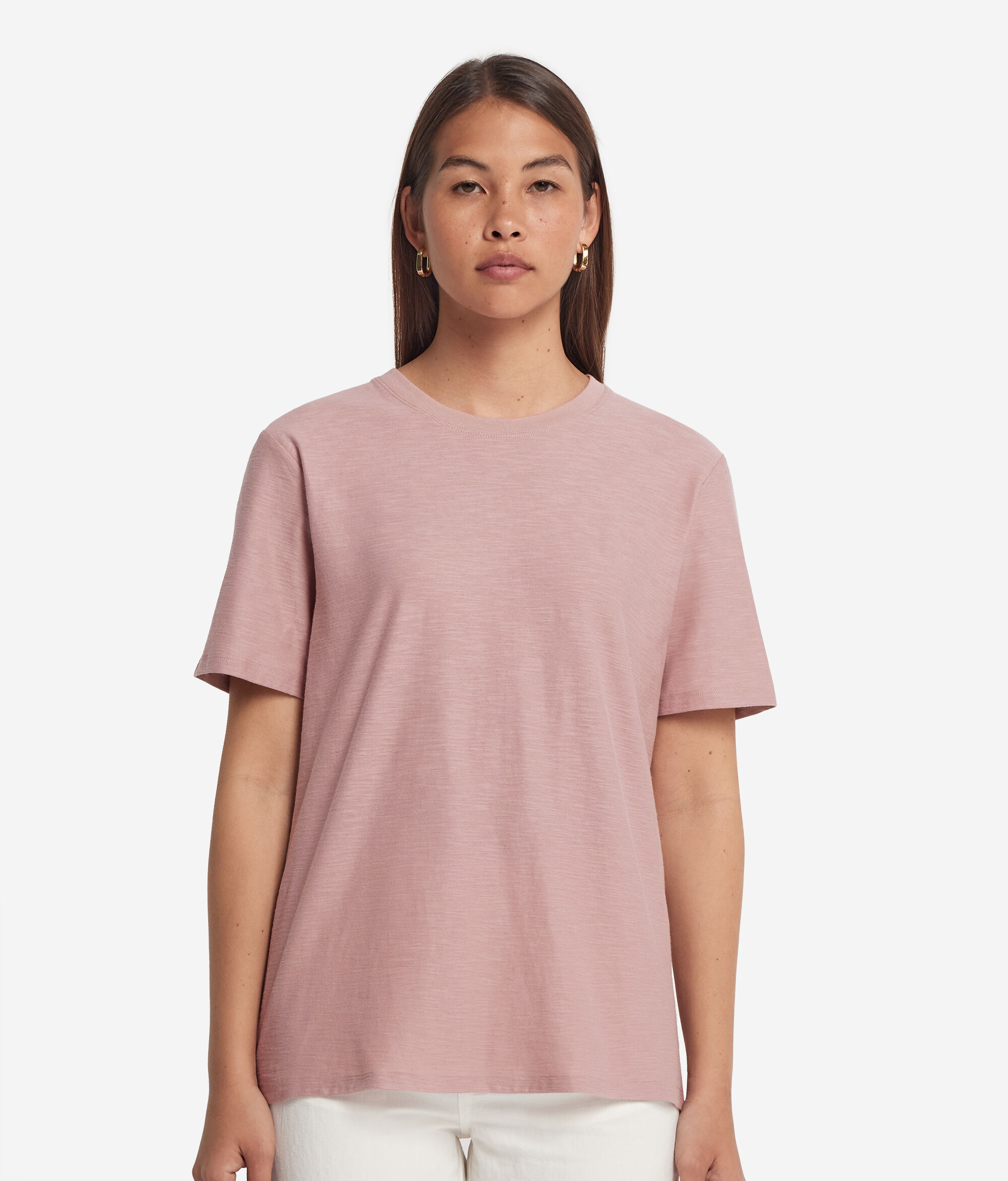 Short-Sleeved Round-Neck Cotton T-Shirt