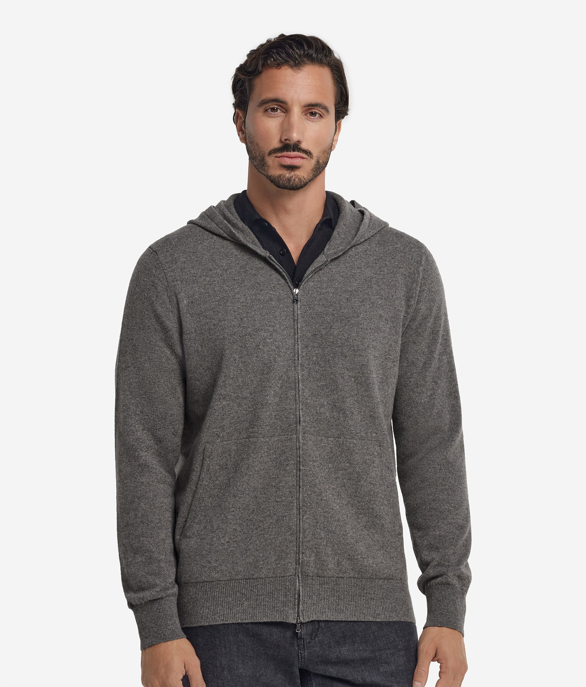 Sudadera con cremallera y capucha de hombre de Cashmere Ultrasoft