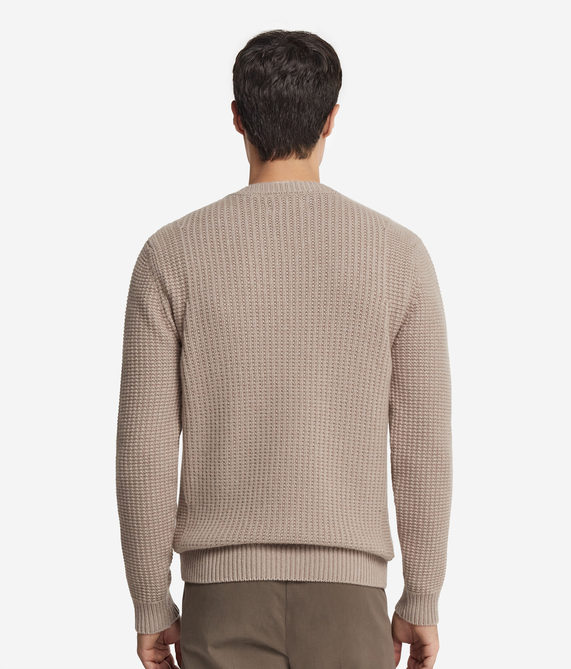 Ribbed Ultrasoft Cashmere Round-Neck Jumper
