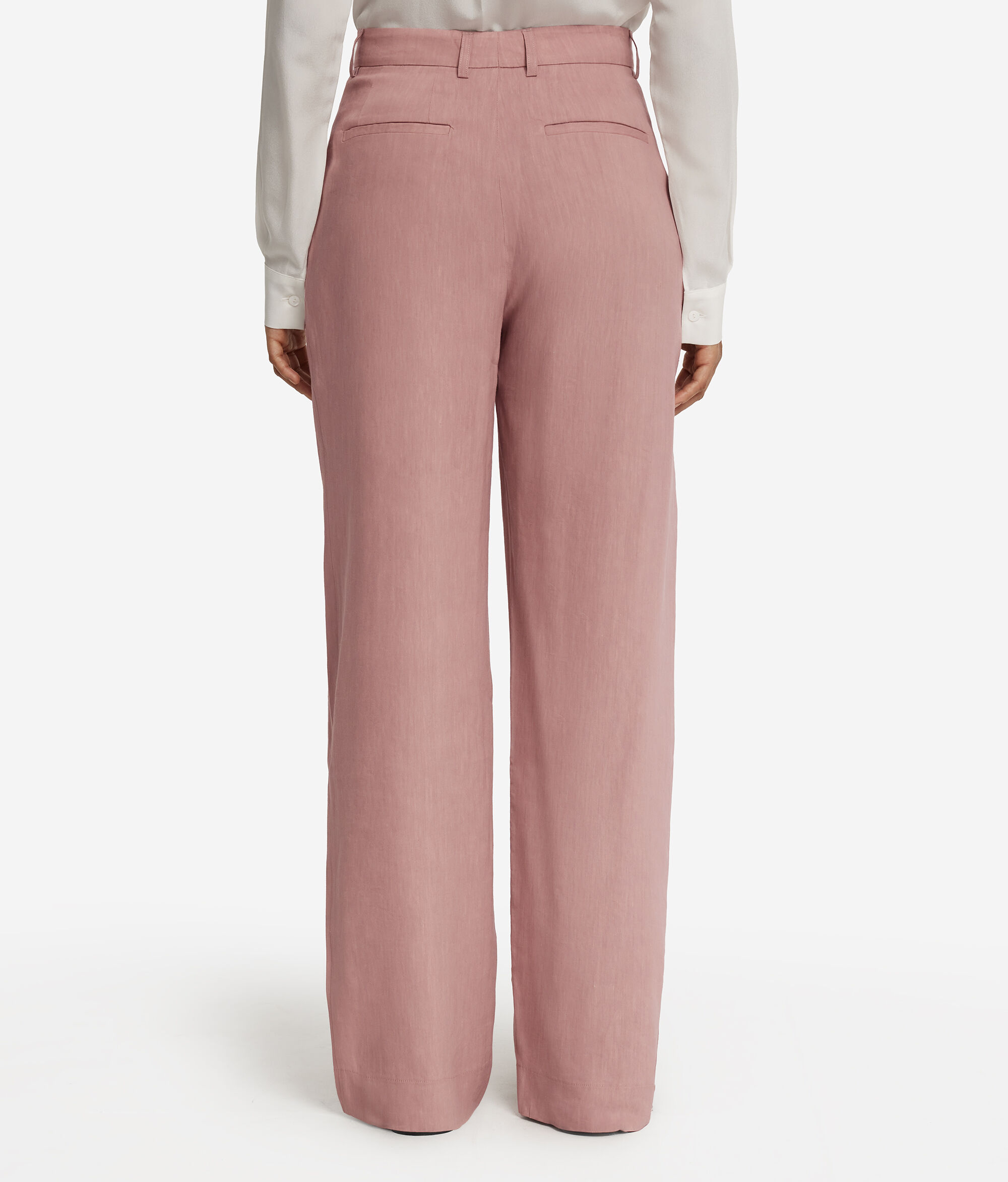 Linen Viscose Wide Leg Pants