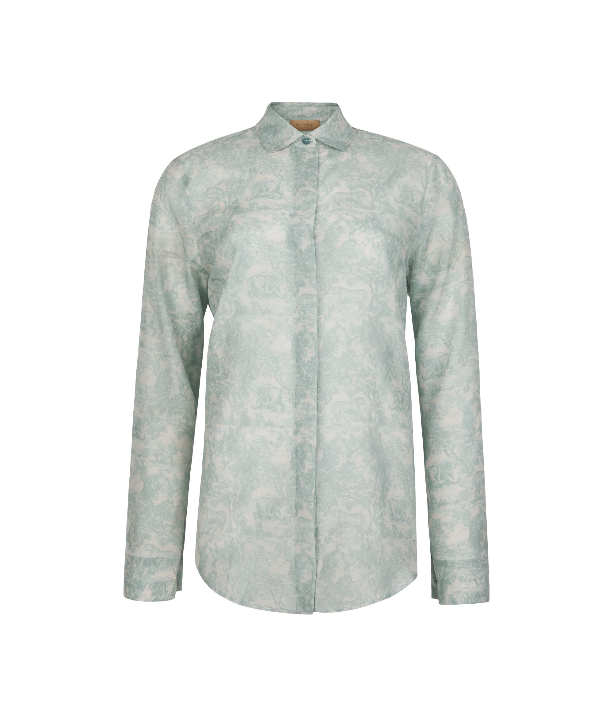 プリント モスリン シャツ