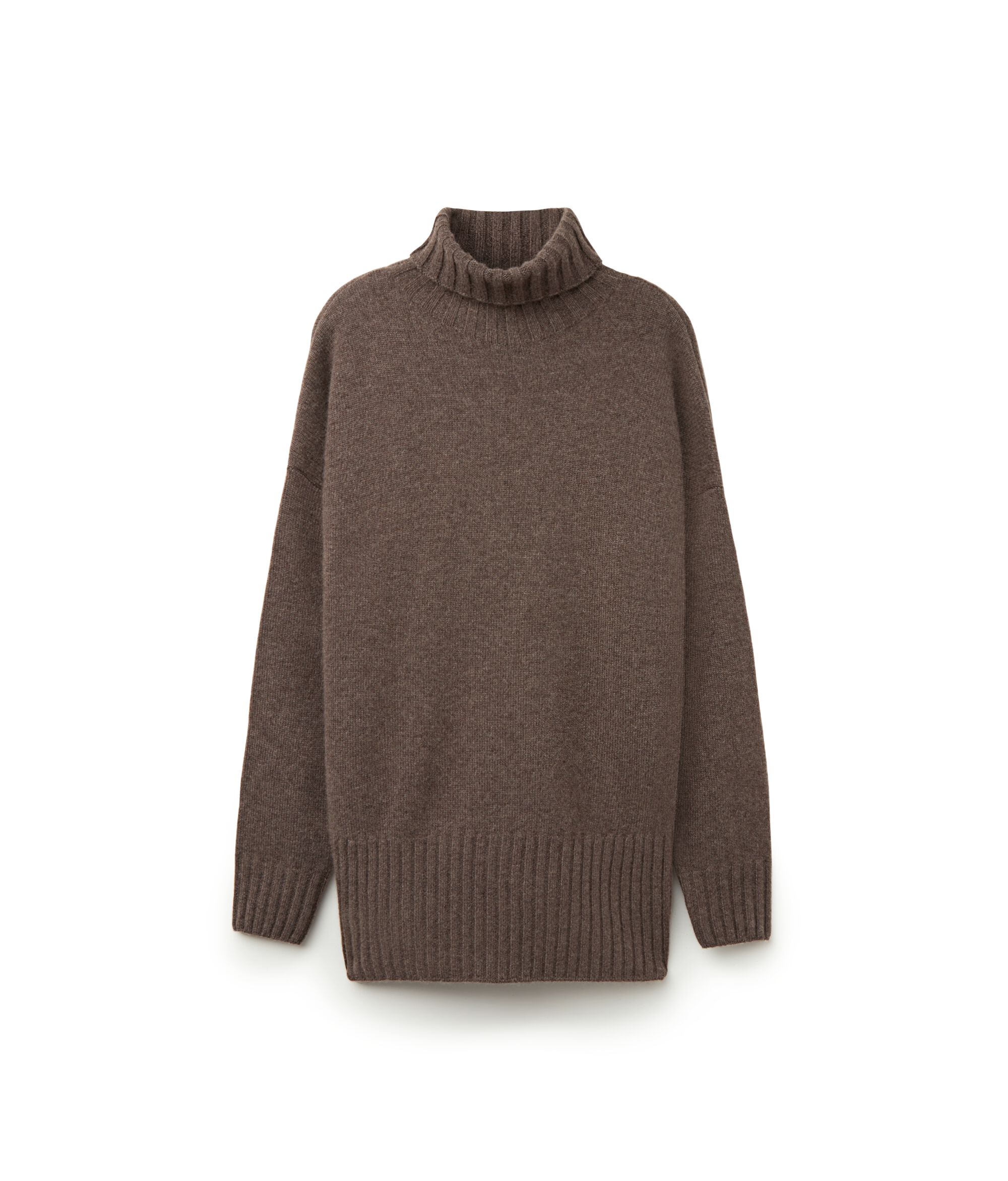Ultrasoft Cashmere Balıkçı Yaka Maksi Kazak