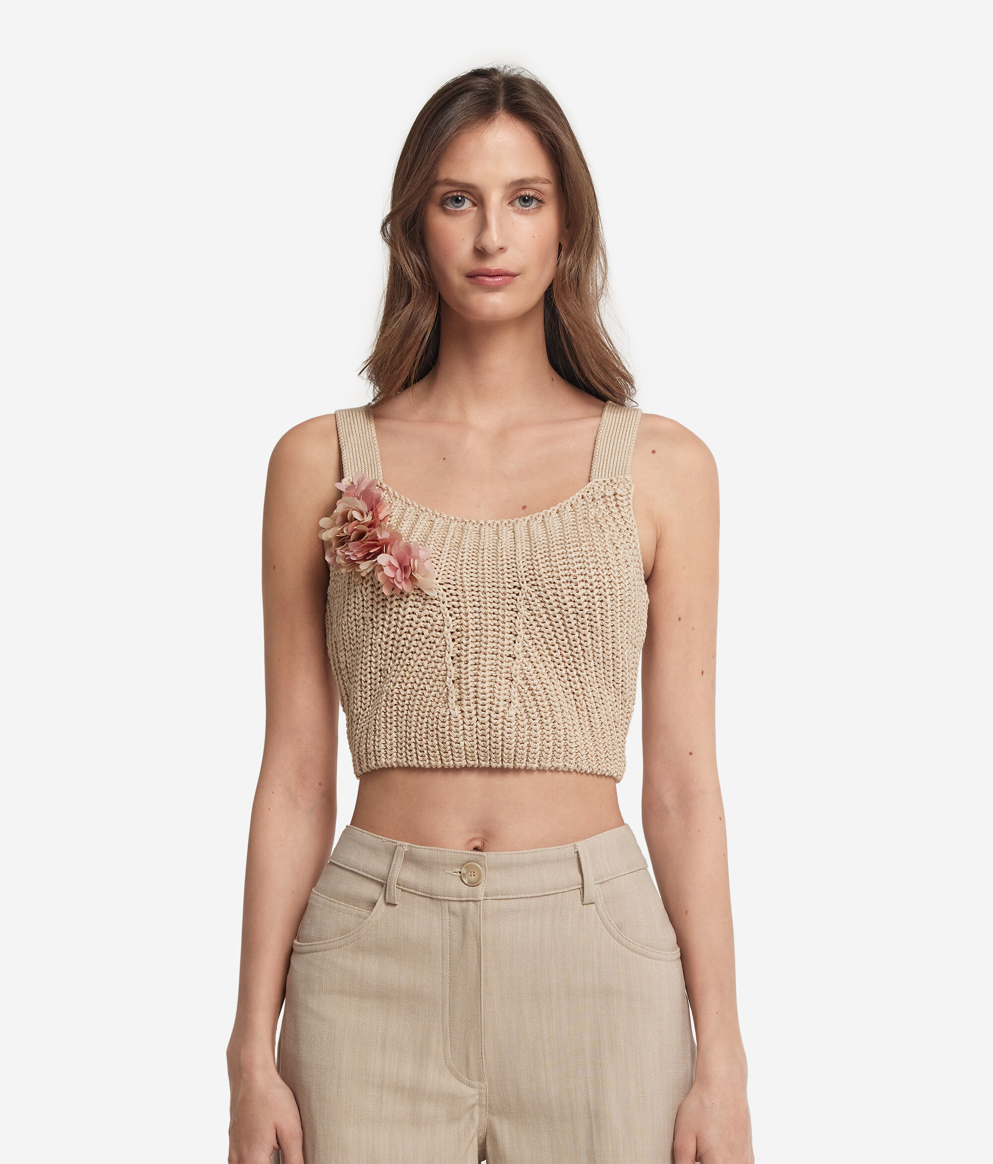 Cotton Petal Patch Top