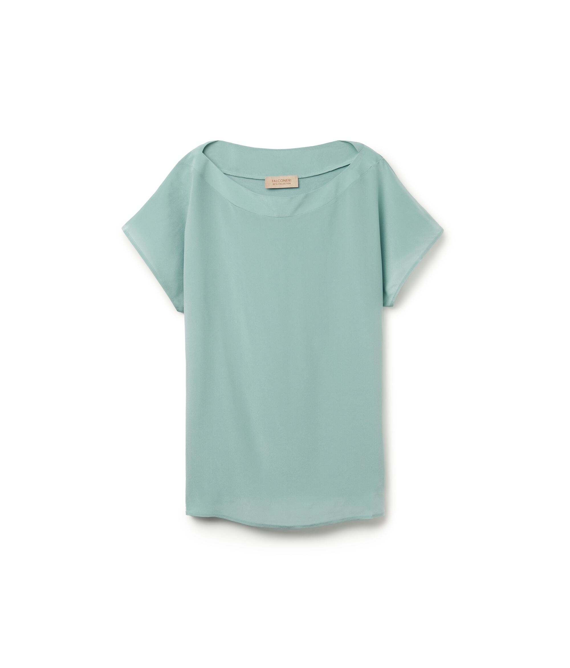 Silk and Modal Boat-Neck T-Shirt