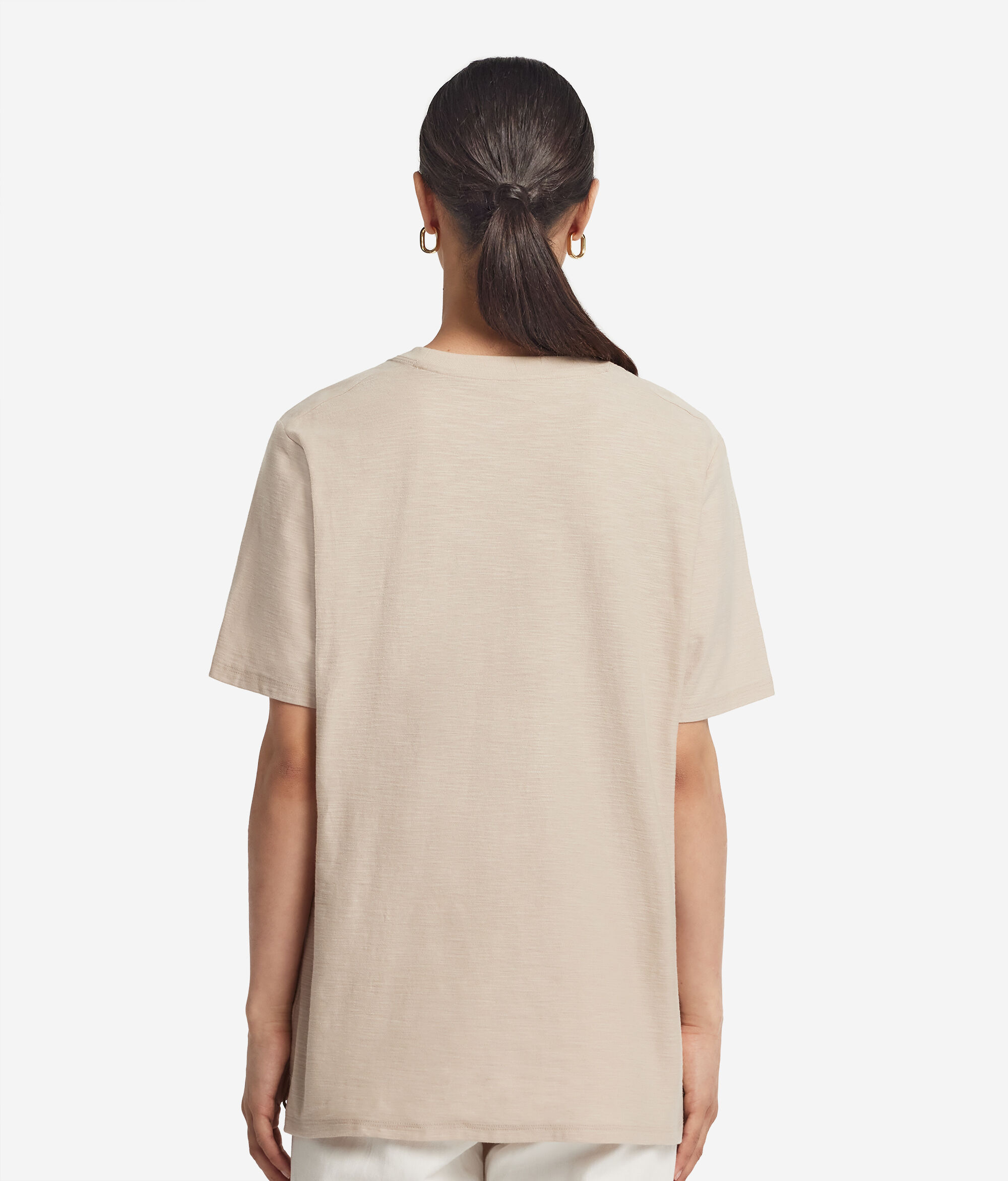 Short-Sleeved Round-Neck Cotton T-Shirt