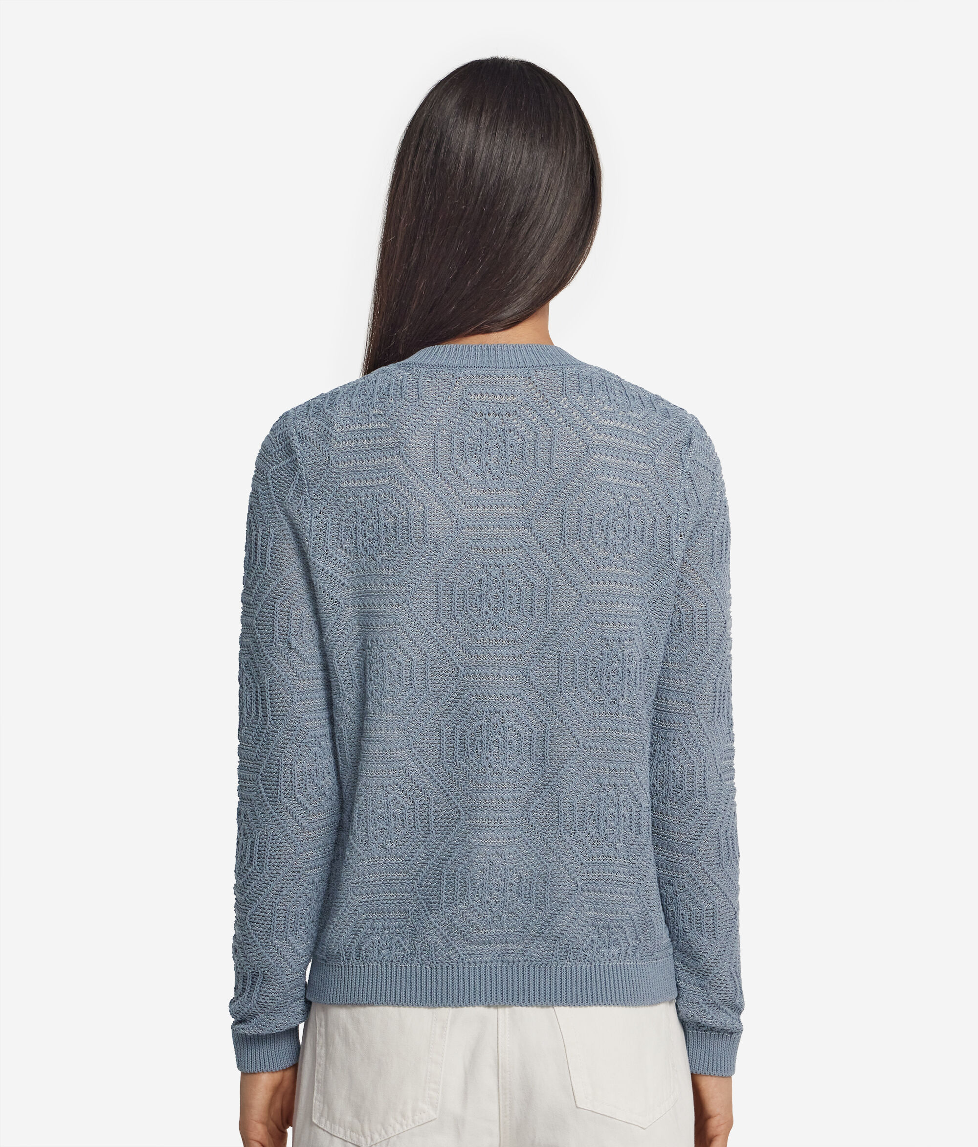 Cardigan mit geometrischem Design