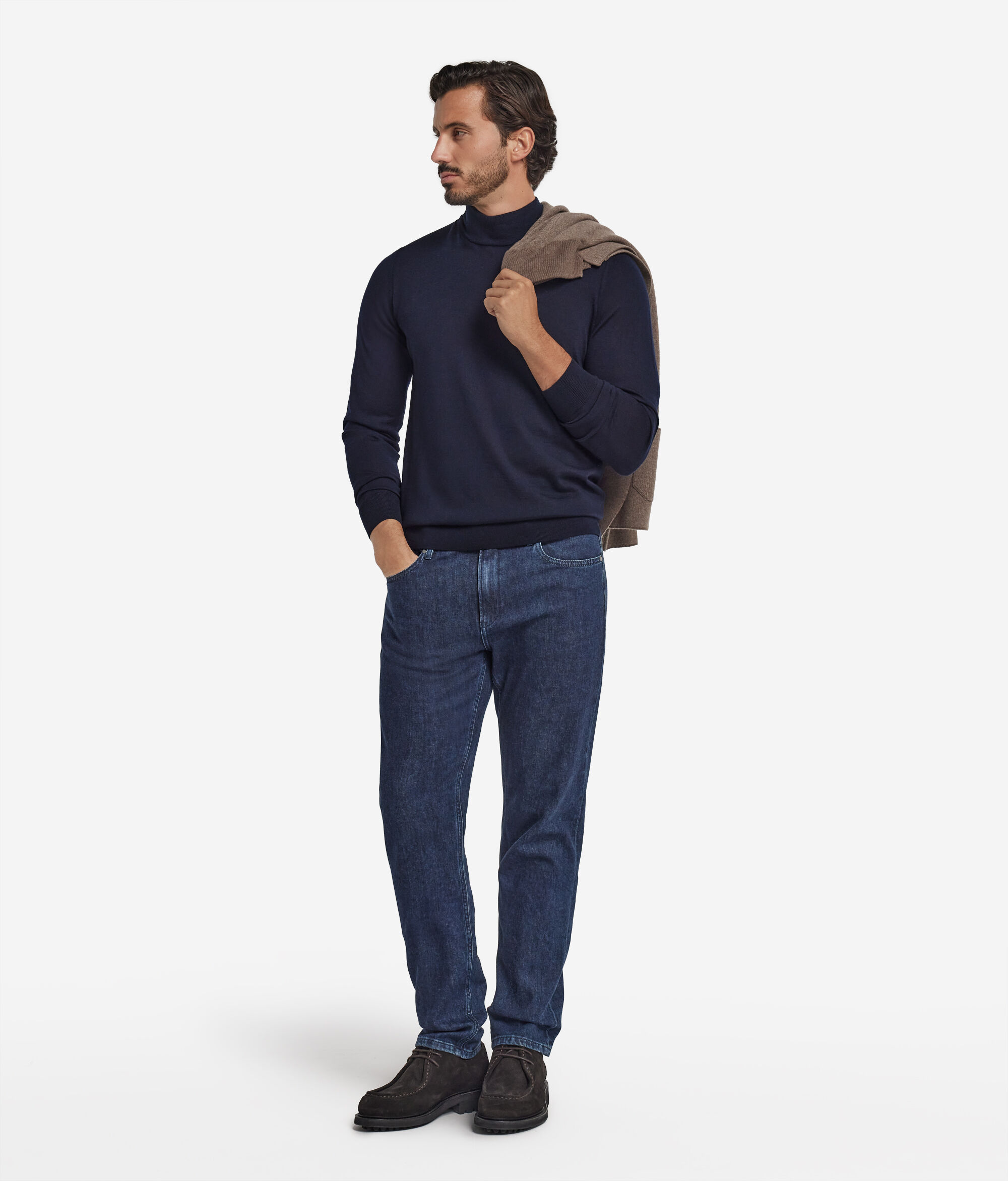 Long-Sleeved Cashmere Turtleneck