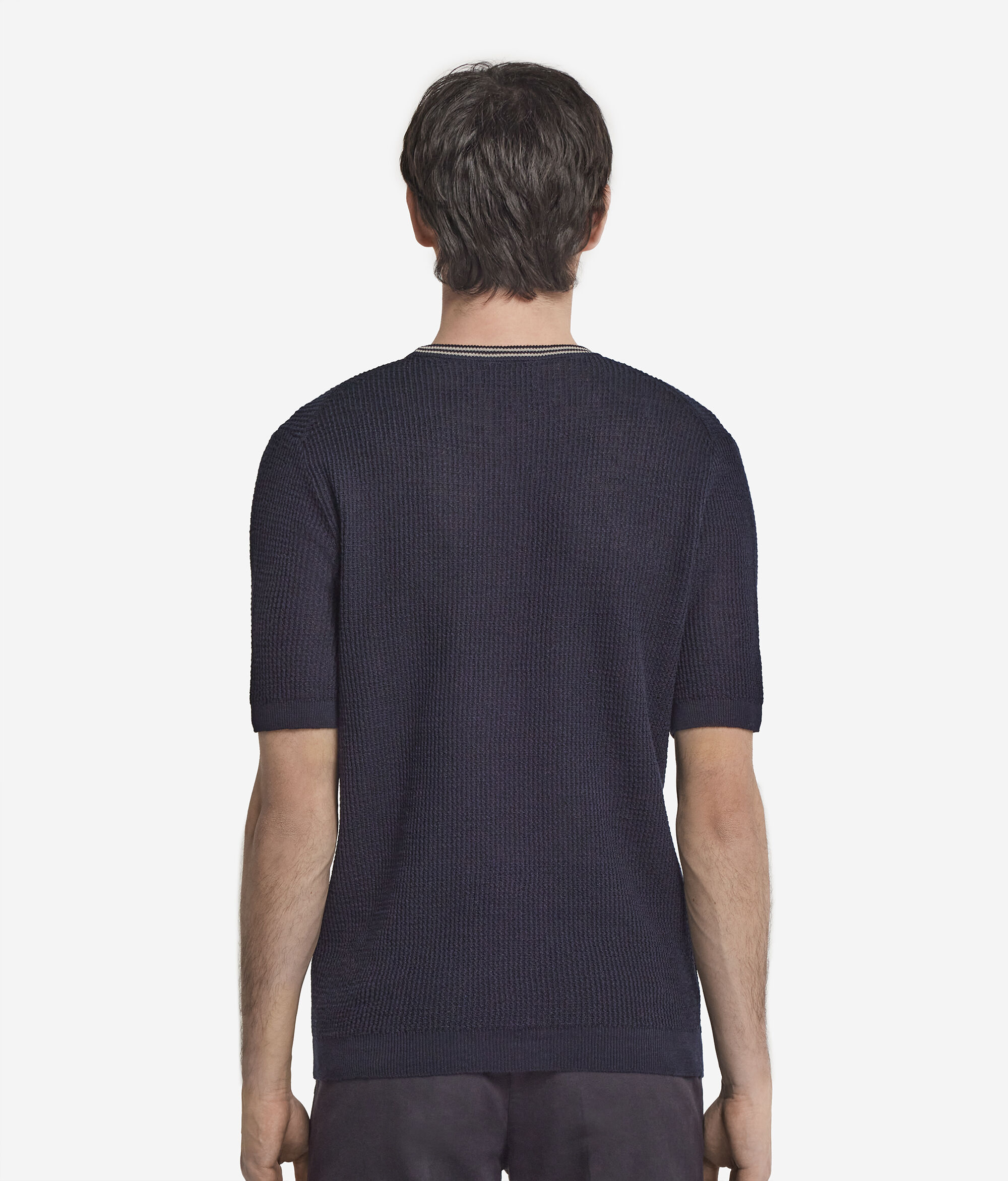 T-Shirt με Πλέξη Waffle