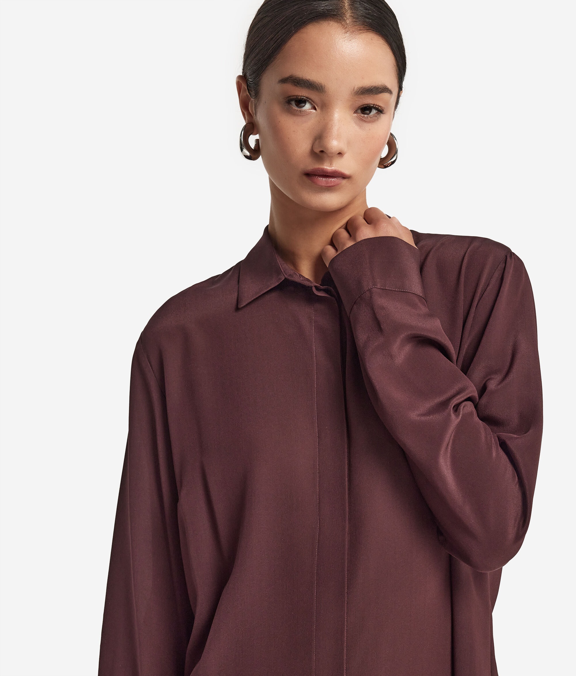 Silk Collared Shirt