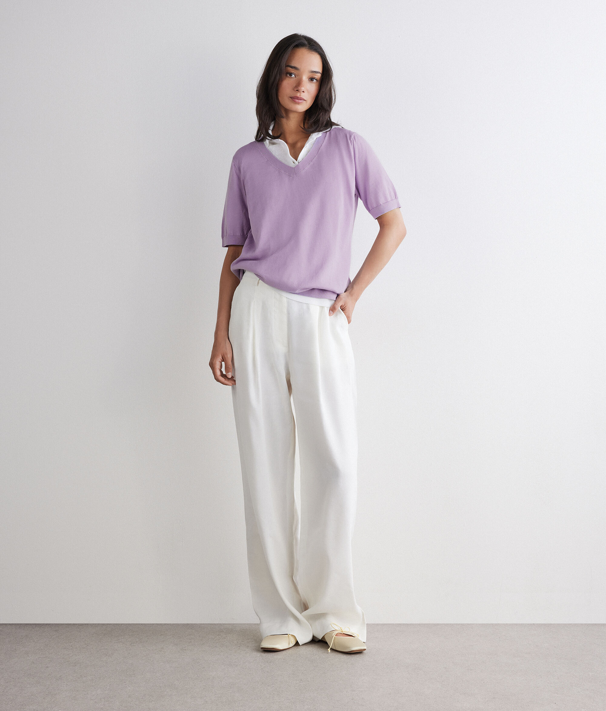 V-neck Cotton FreshT-shirt