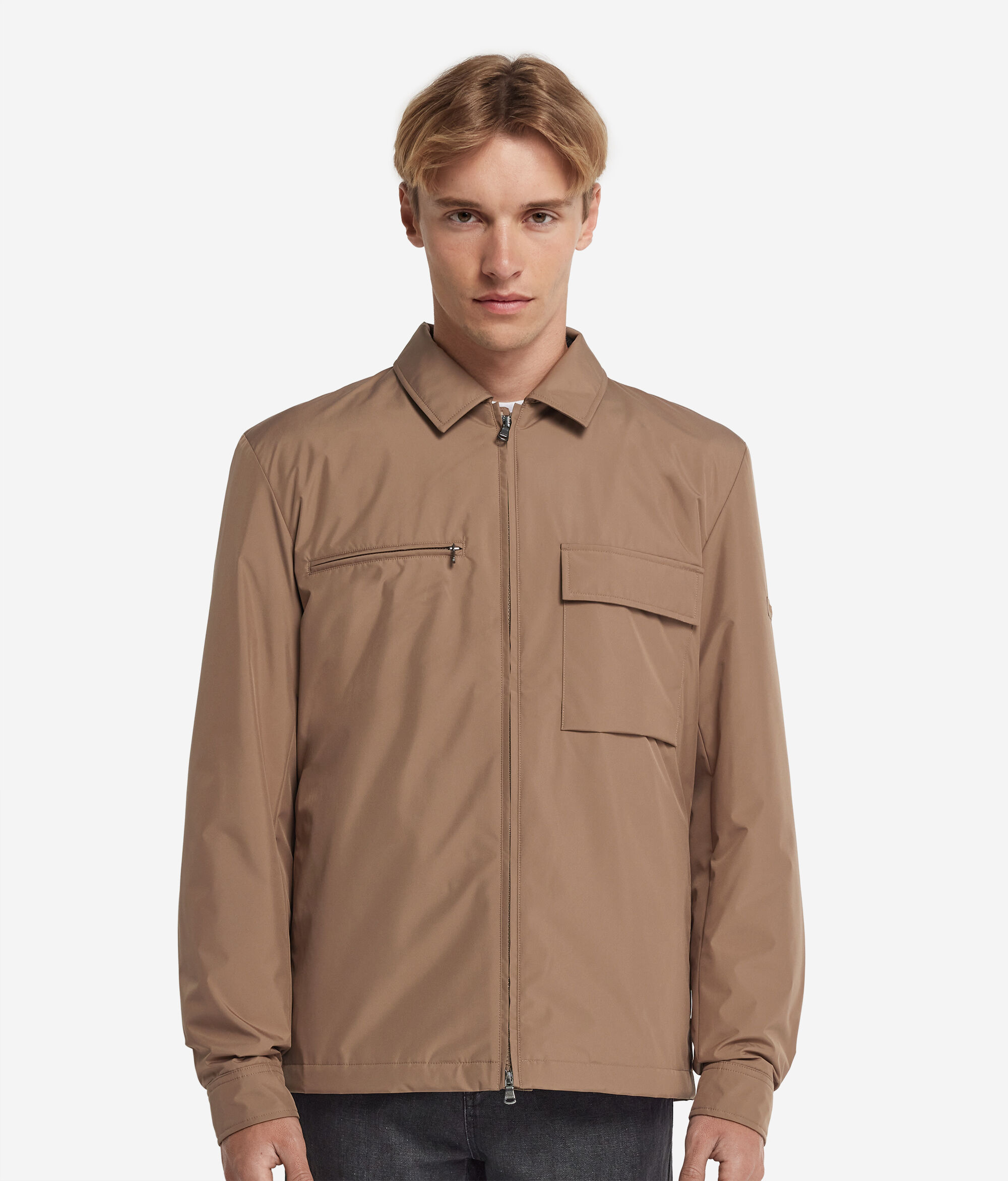 Overshirt tecnico con Zip