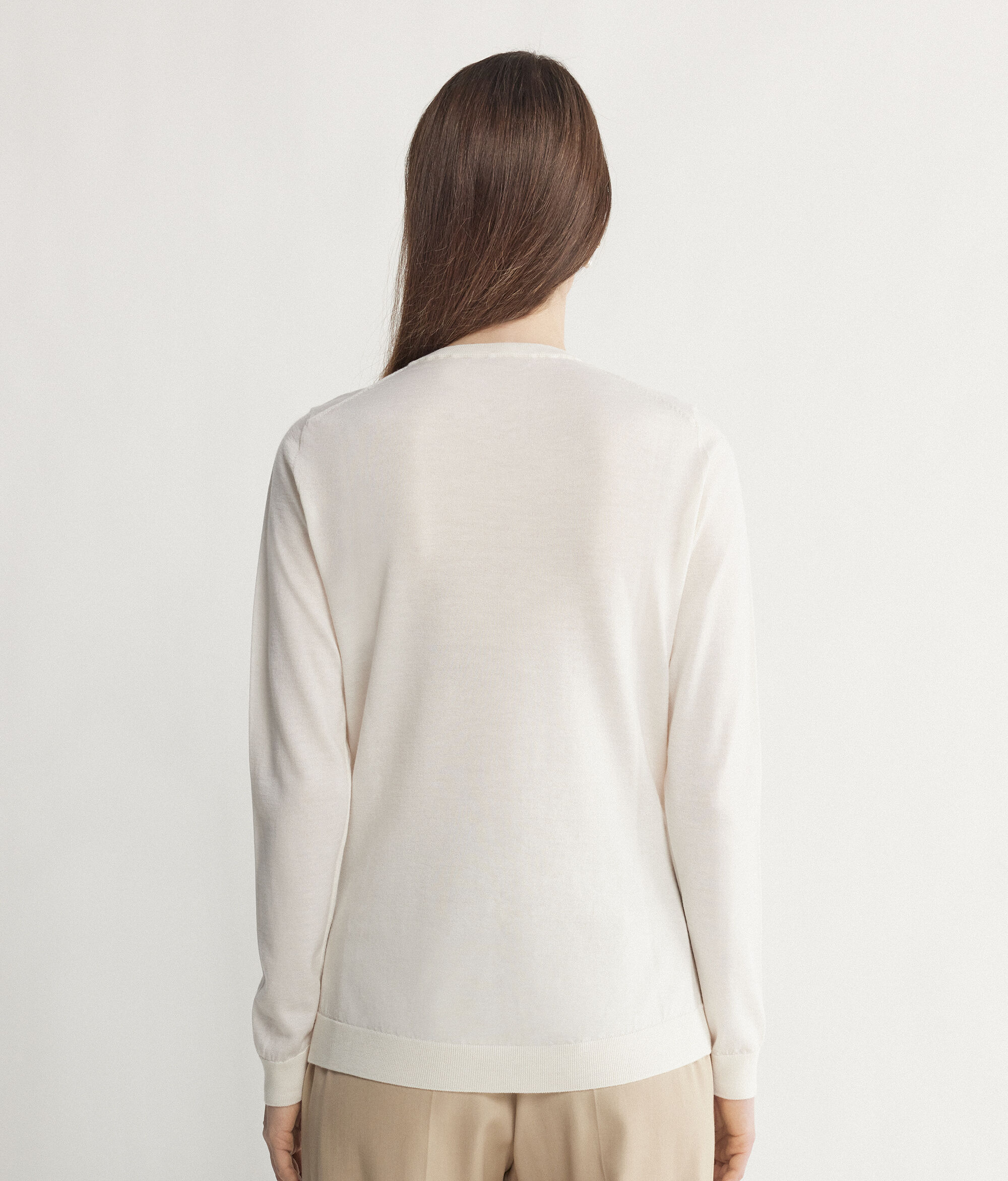 Round-Neck Ultrafine Cashmere Jumper