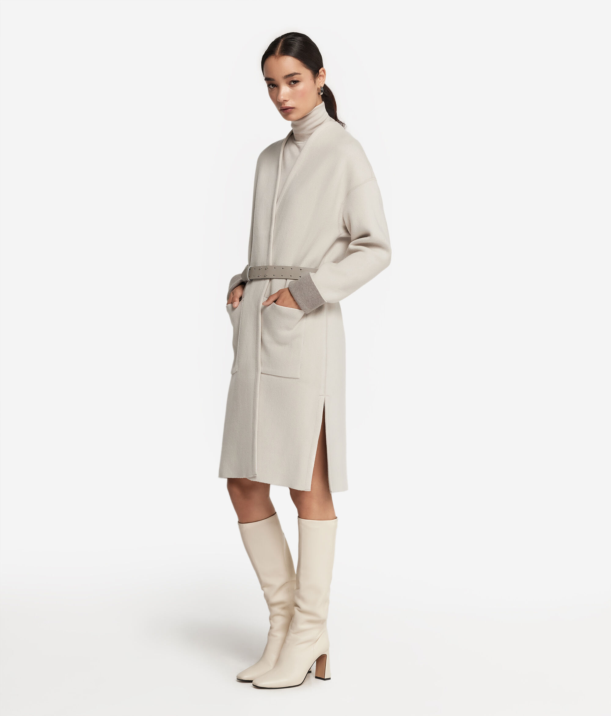 Sobretudo em Ultrasoft Cashmere Dupla Face