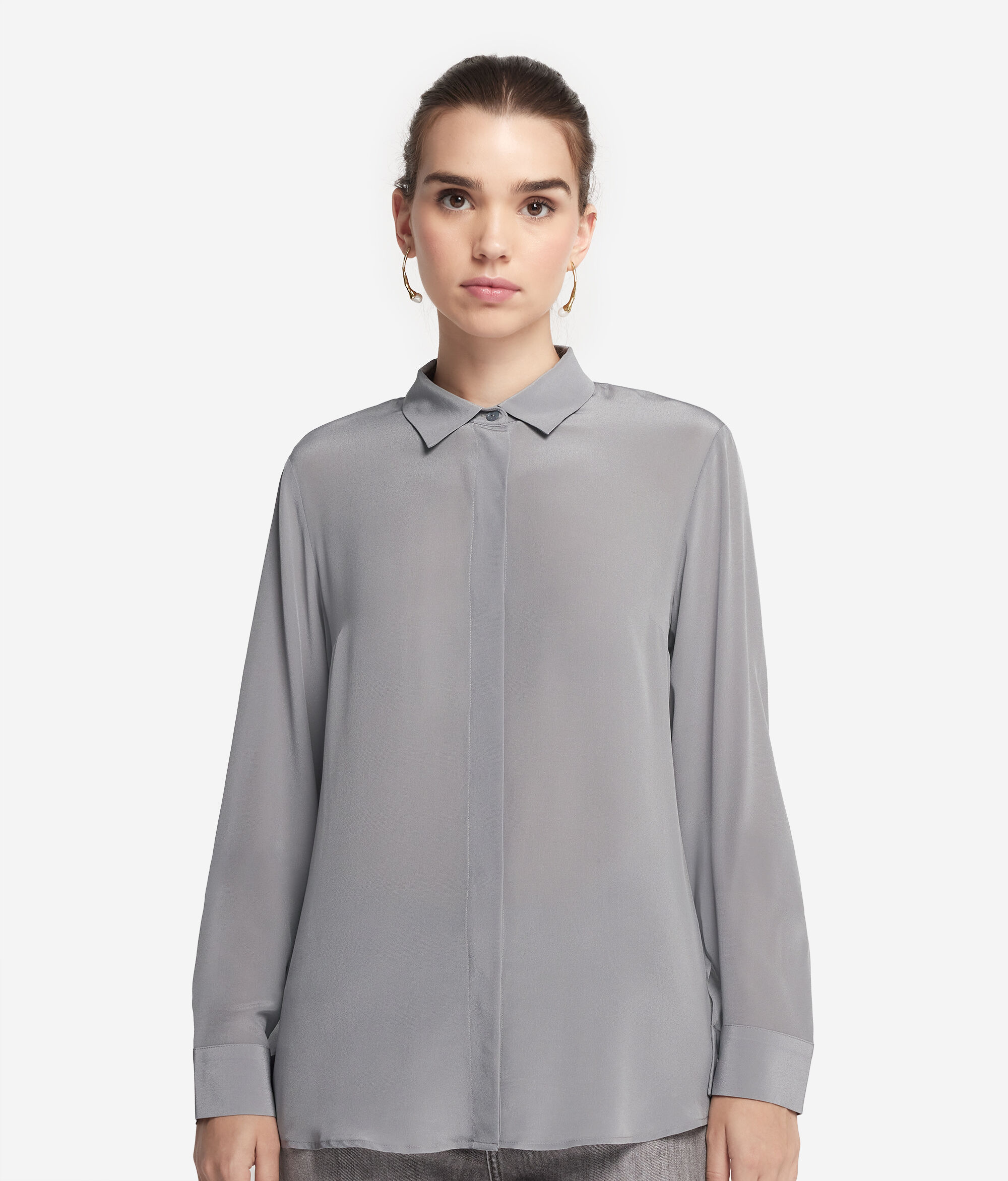 Camicia con Colletto in Seta