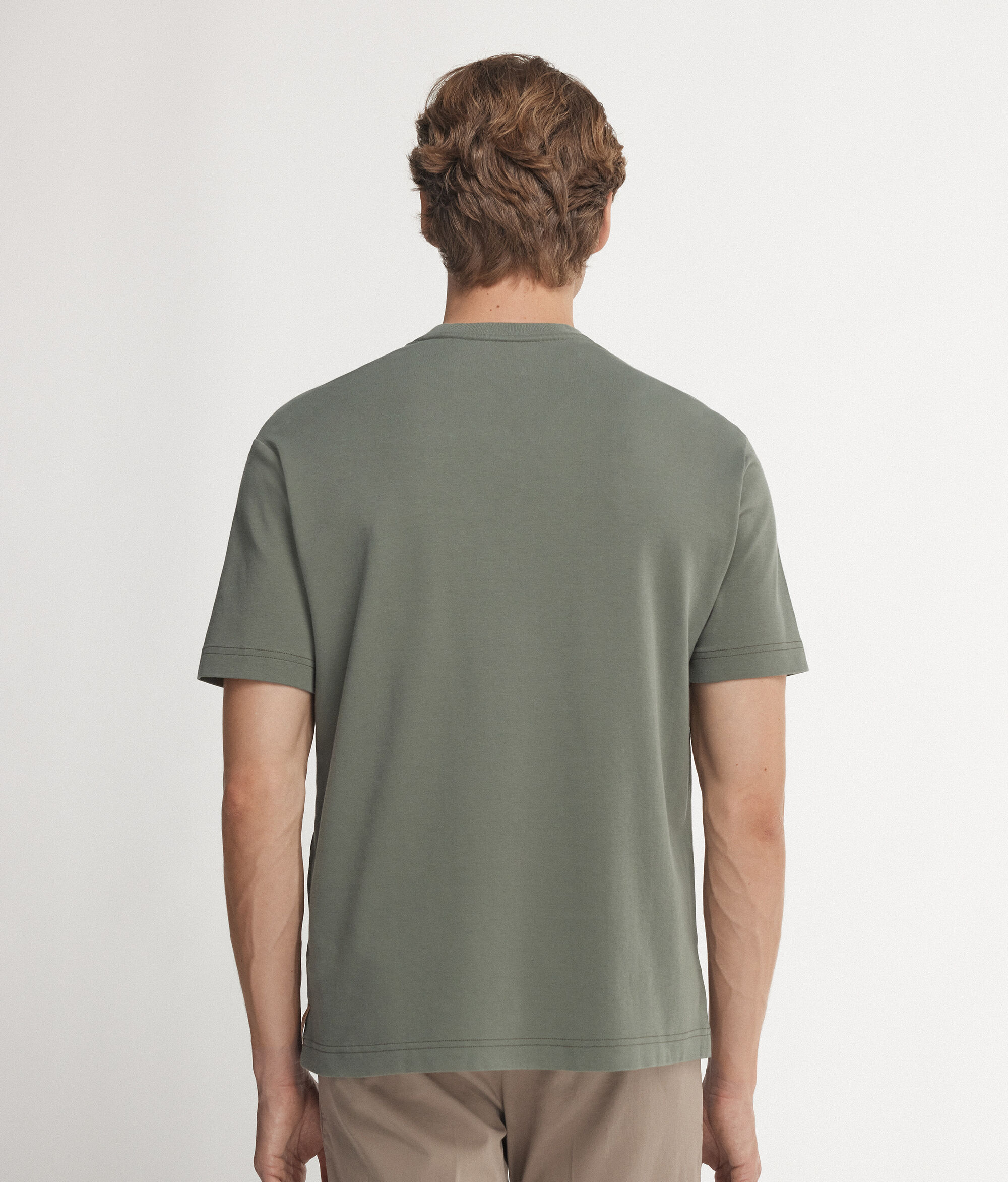 コットンジャージー クルーネック Tシャツ