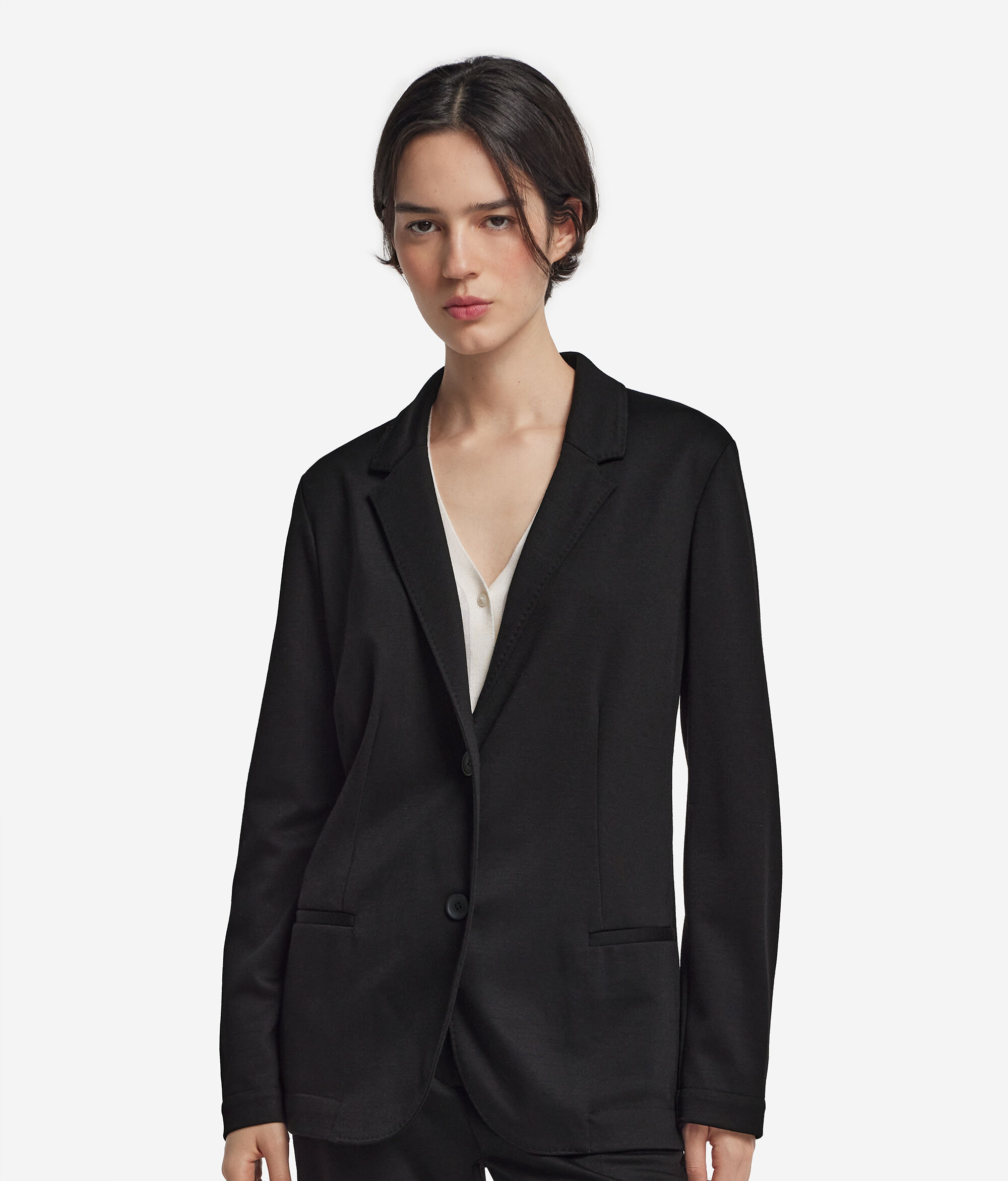 Blazer aus Wolljersey