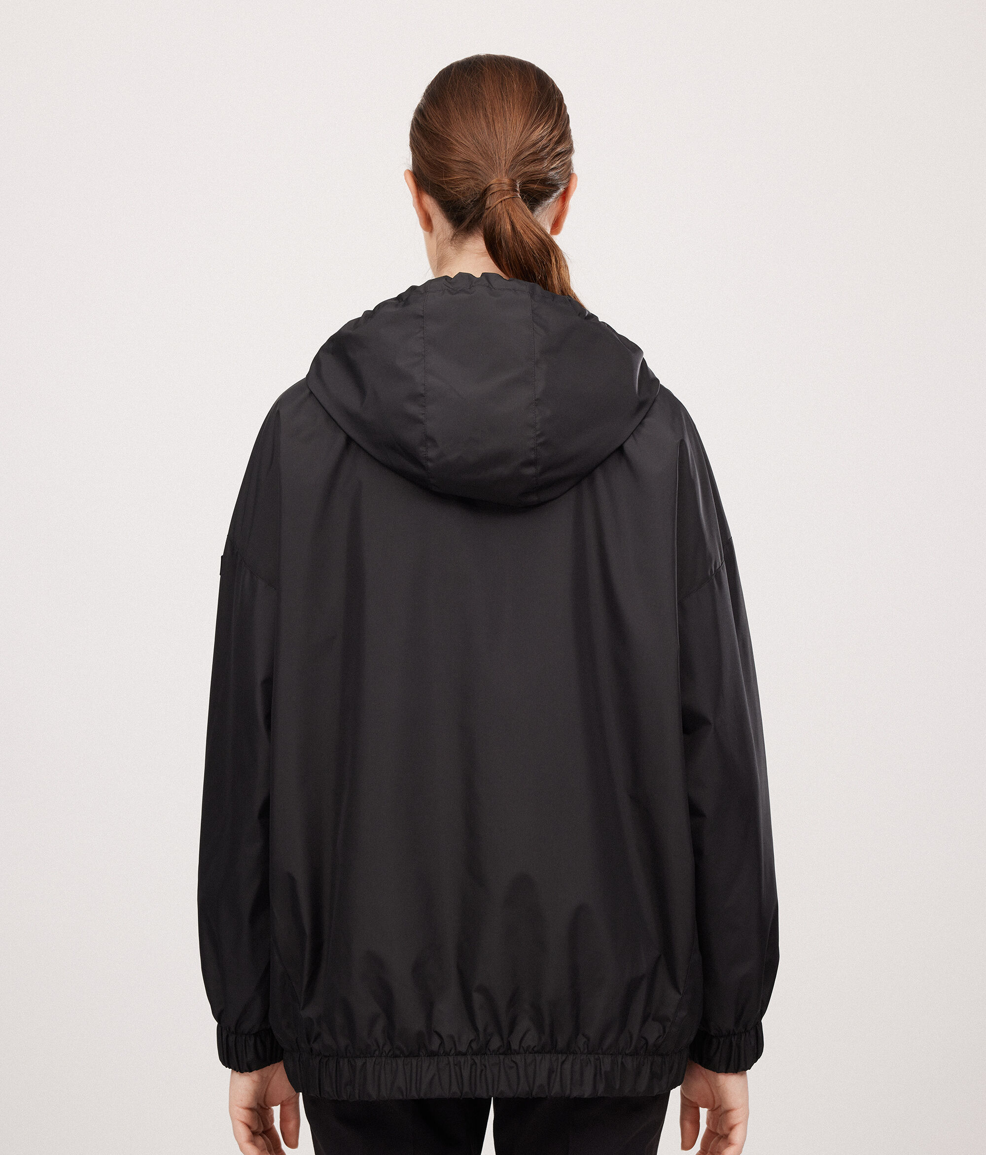 カシミヤ フード付きテクニカルブルゾン
