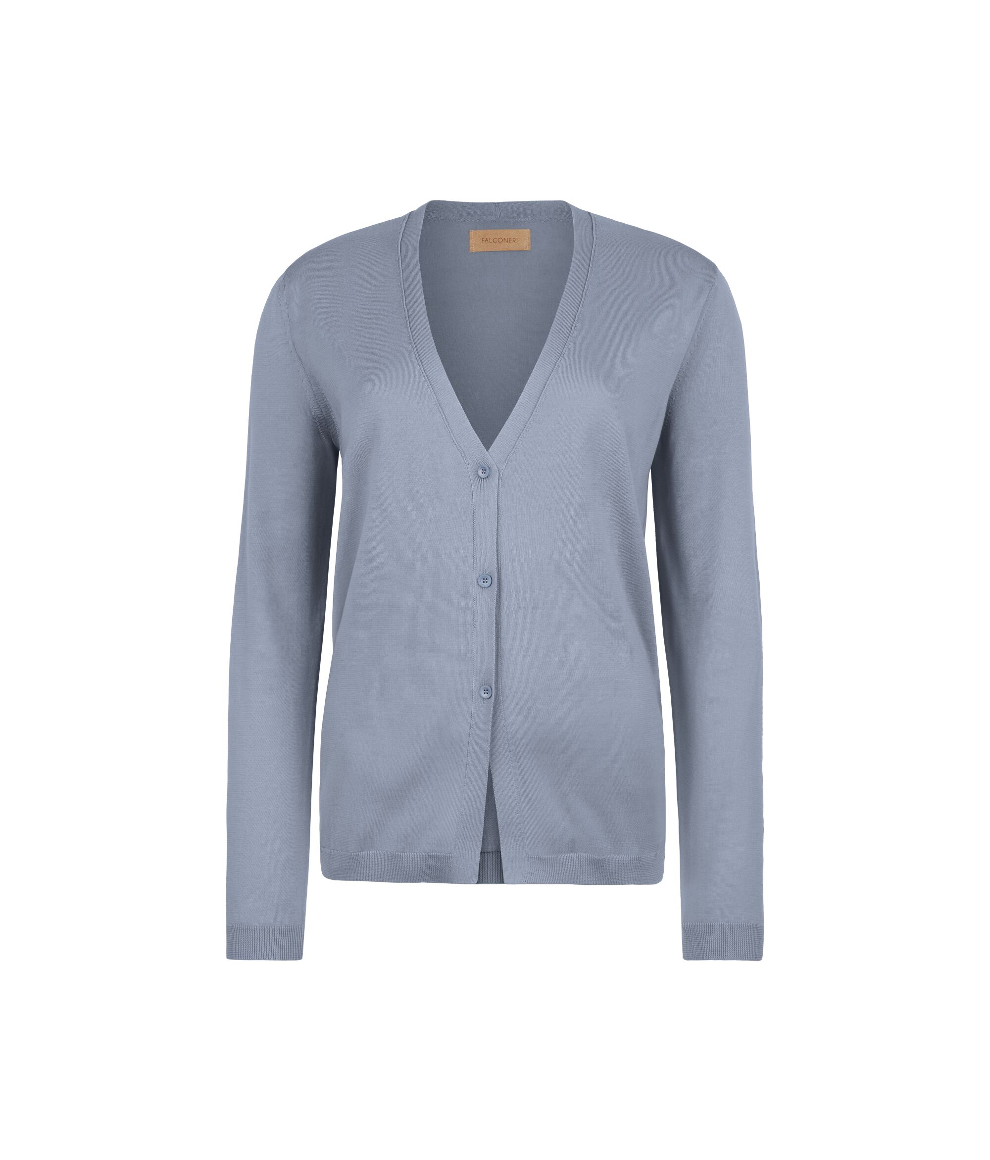 Long-Sleeved Cotton Cardigan