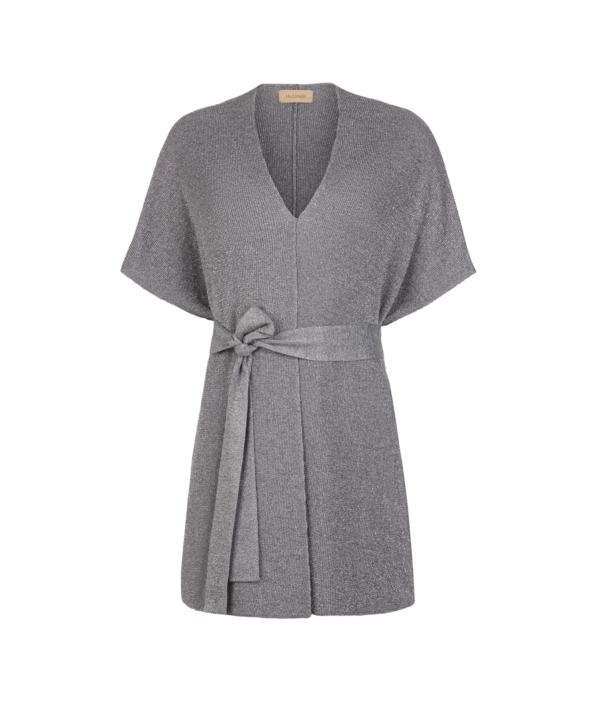 Ribbed Lamé Kimono