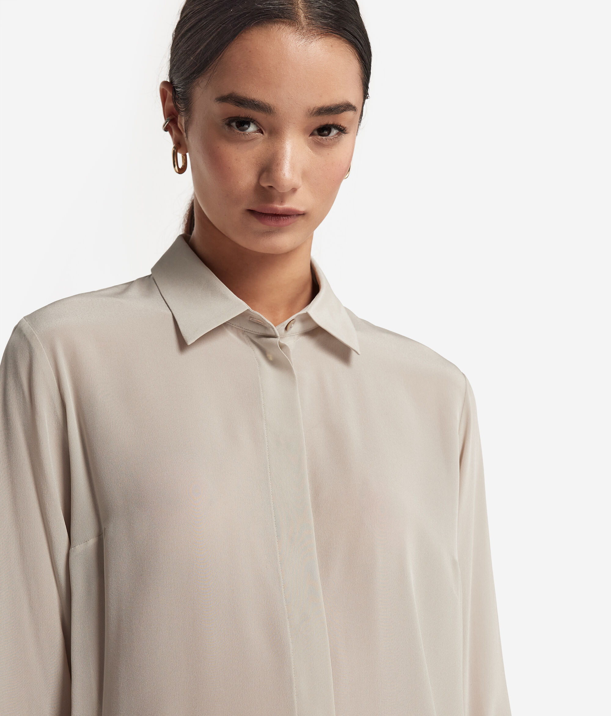 Silk Collared Shirt