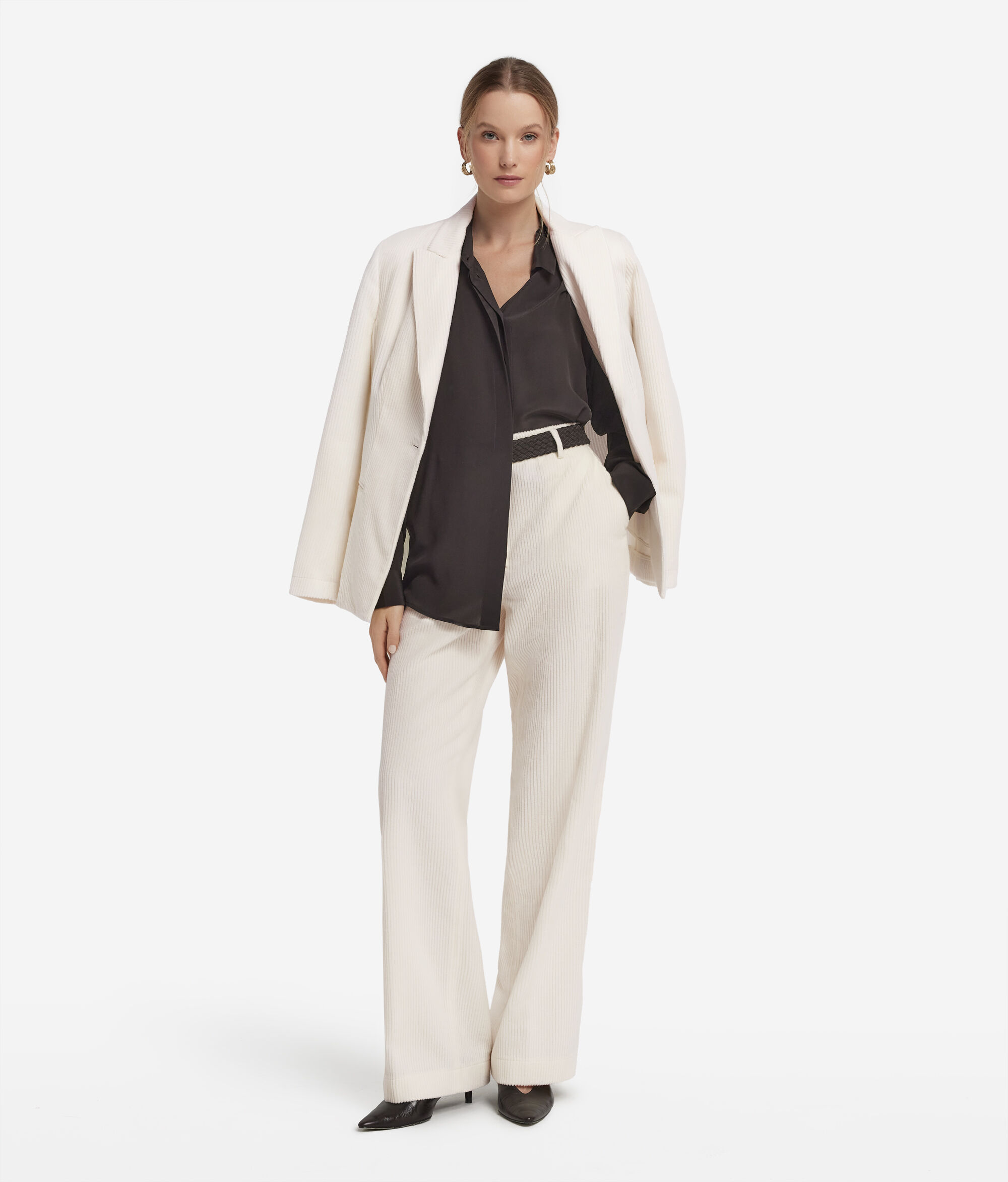 Pantalón de pana de lana y cashmere