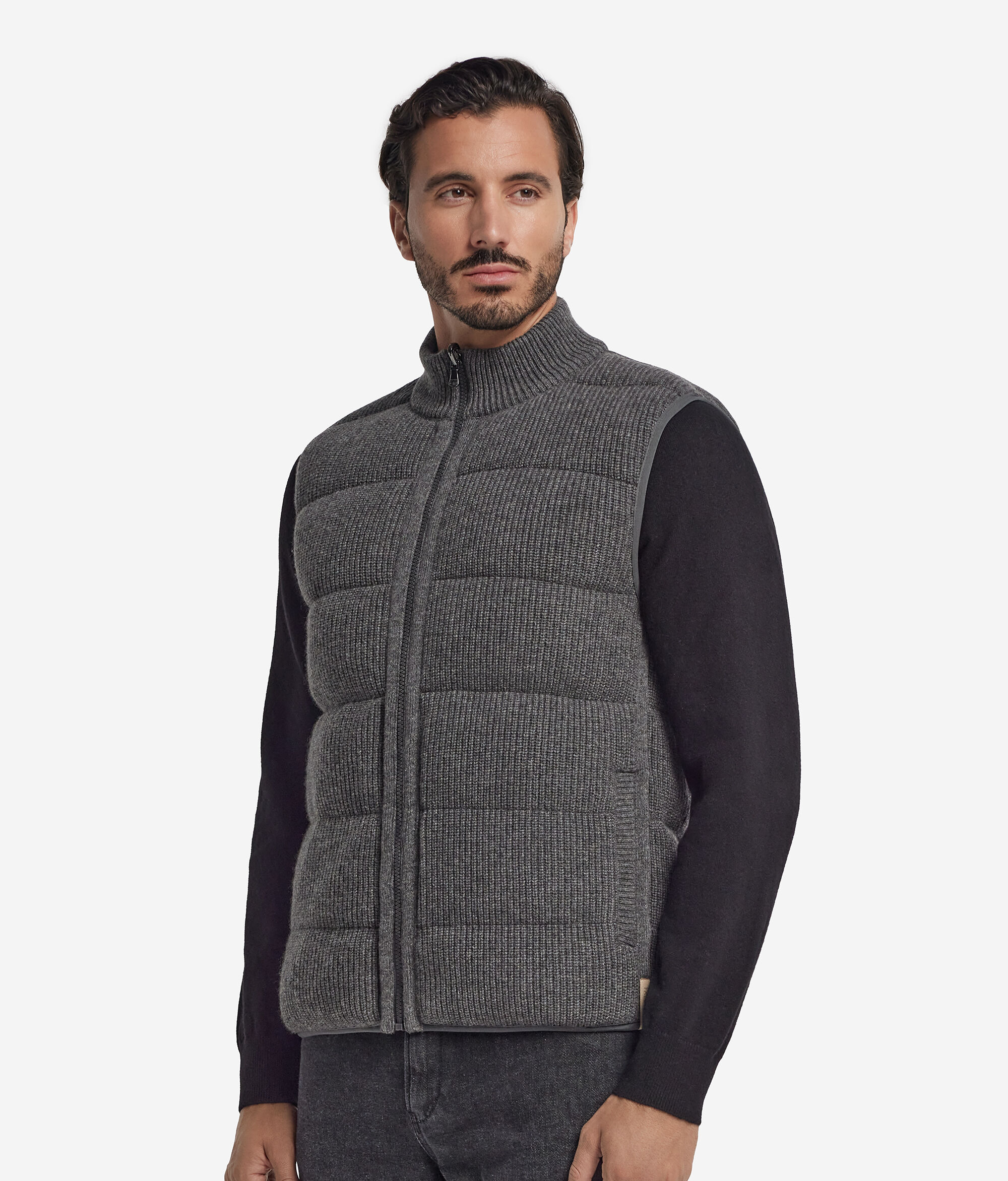 Cashmere Reversible Down Gilet