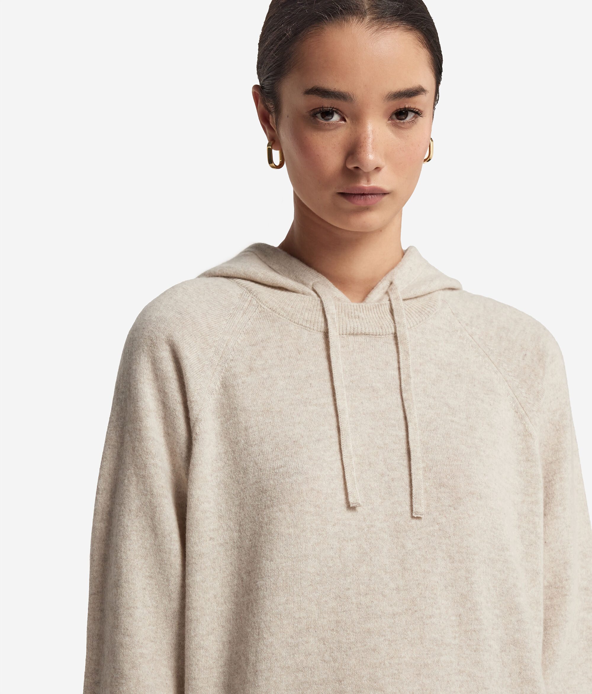 Sweatshirt à capuche en cachemire ultra-doux