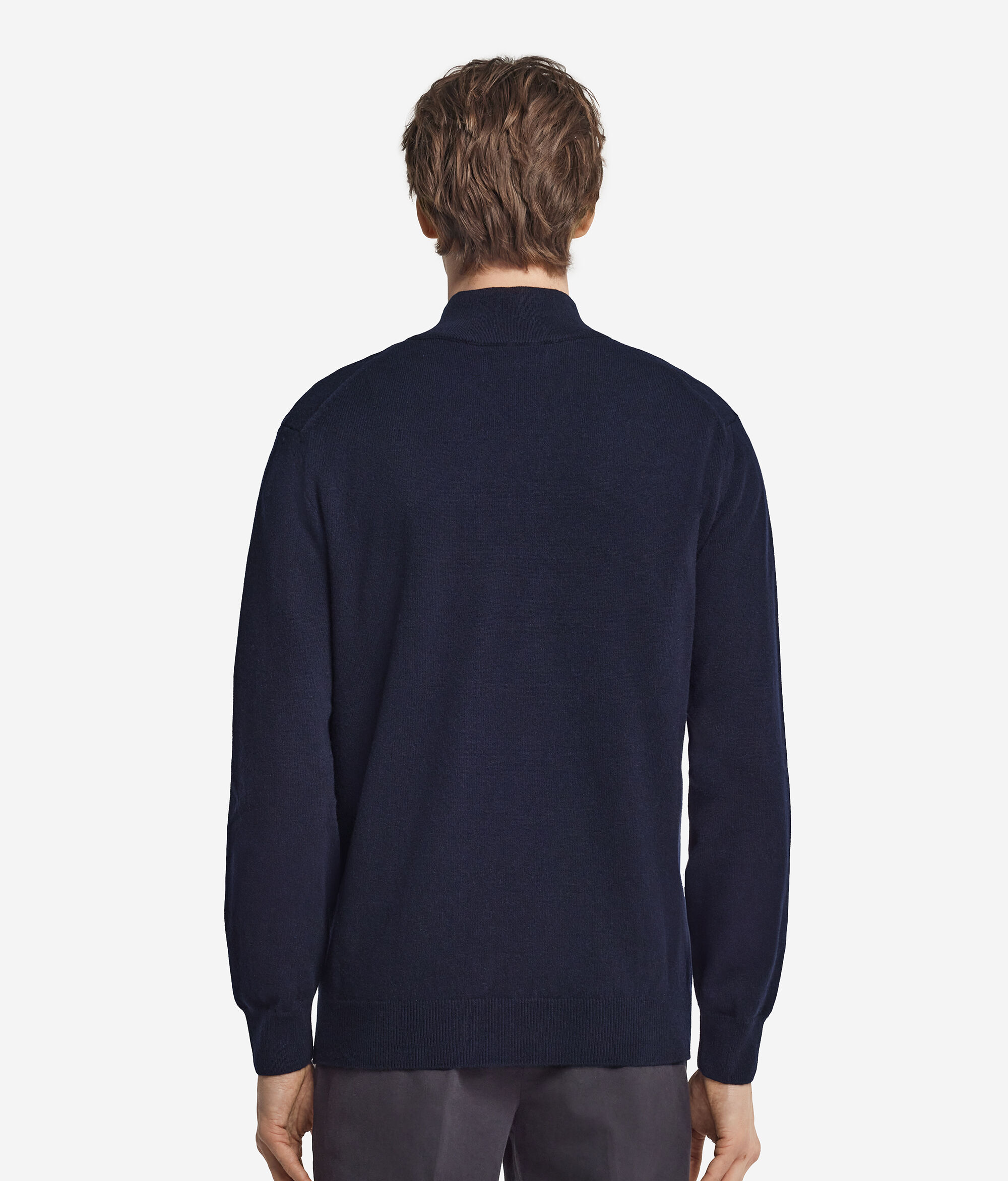 Ultrasoft Cashmere Half-Zip Funnel-Neck Jumper