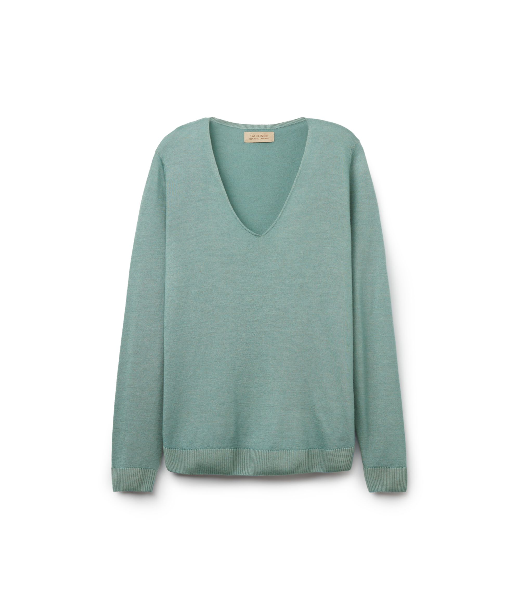 Μπλούζα από Ultrafine Cashmere με Λαιμόκοψη V