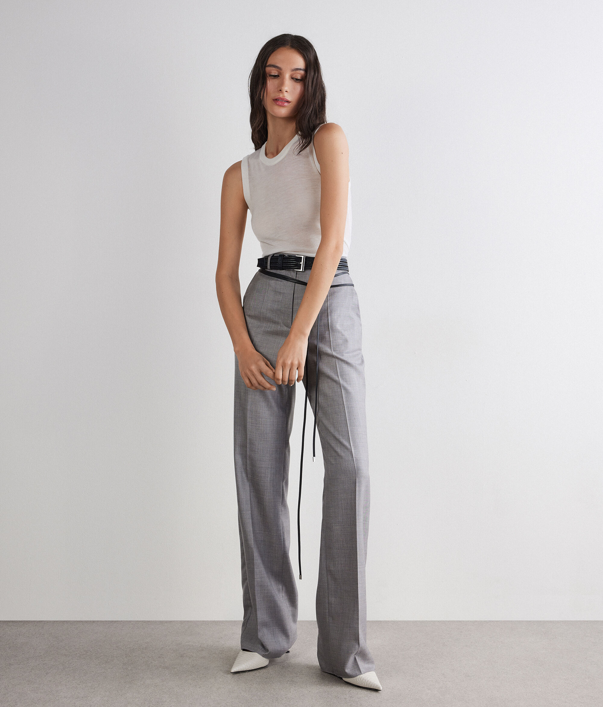 Basic-Tanktop aus Kaschmir Airfine