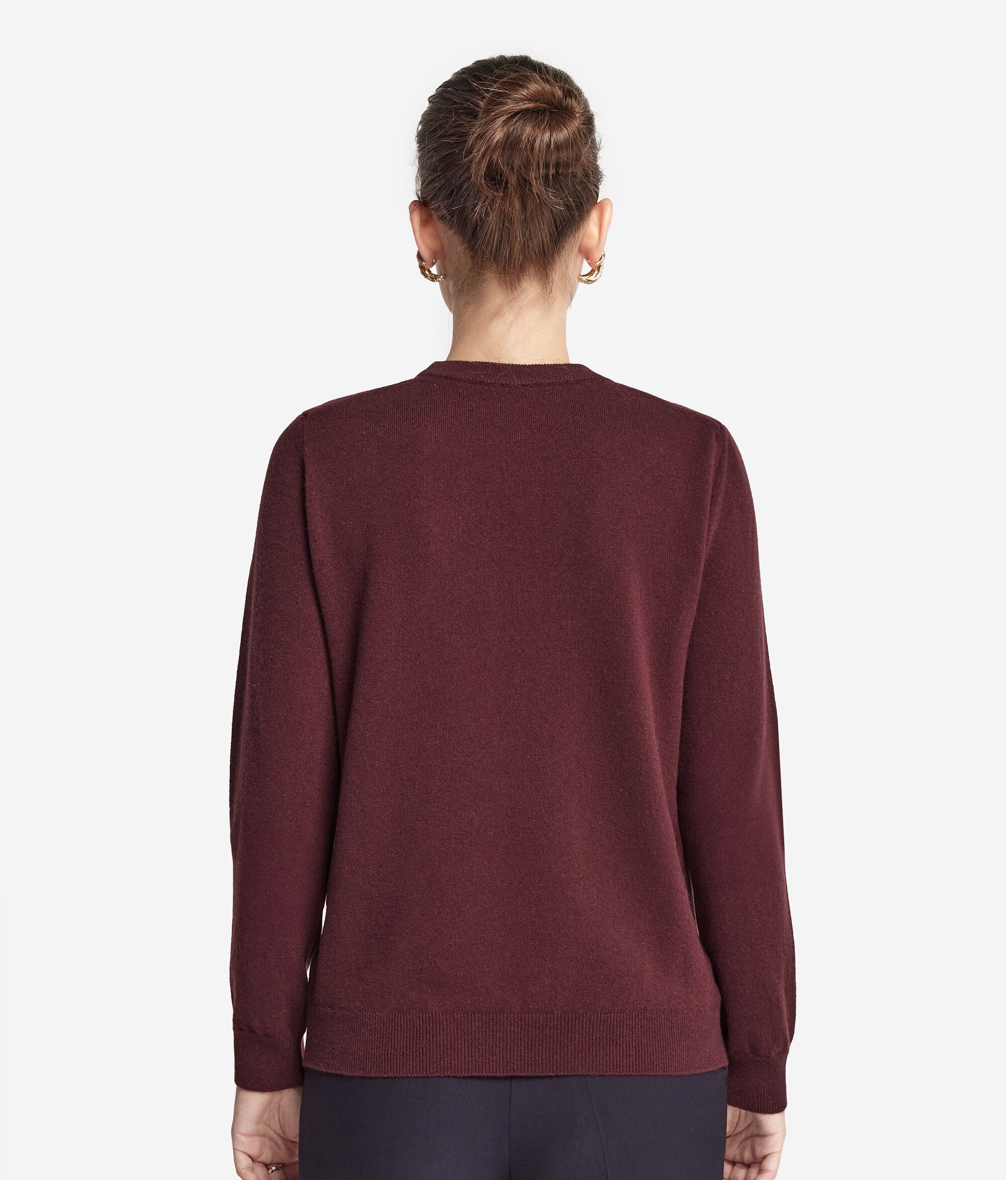 Long-Sleeved Ultrasoft Cashmere Round-Neck Jumper