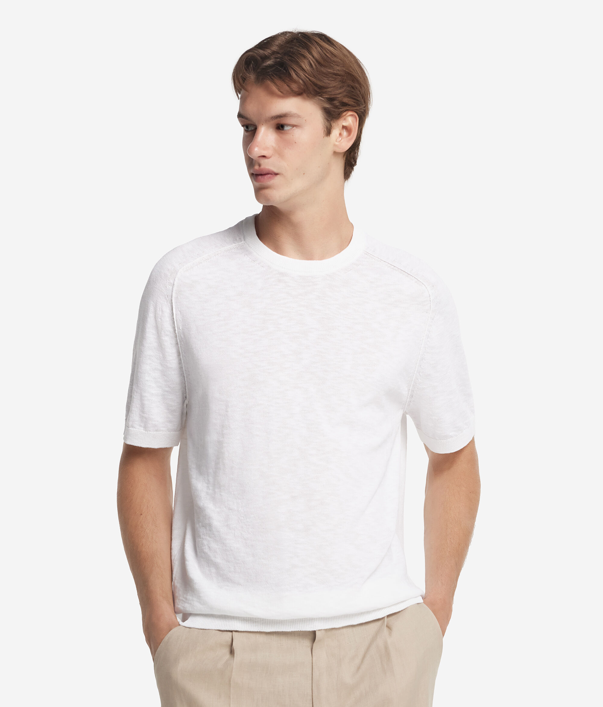 ツイスト コットン Tシャツ