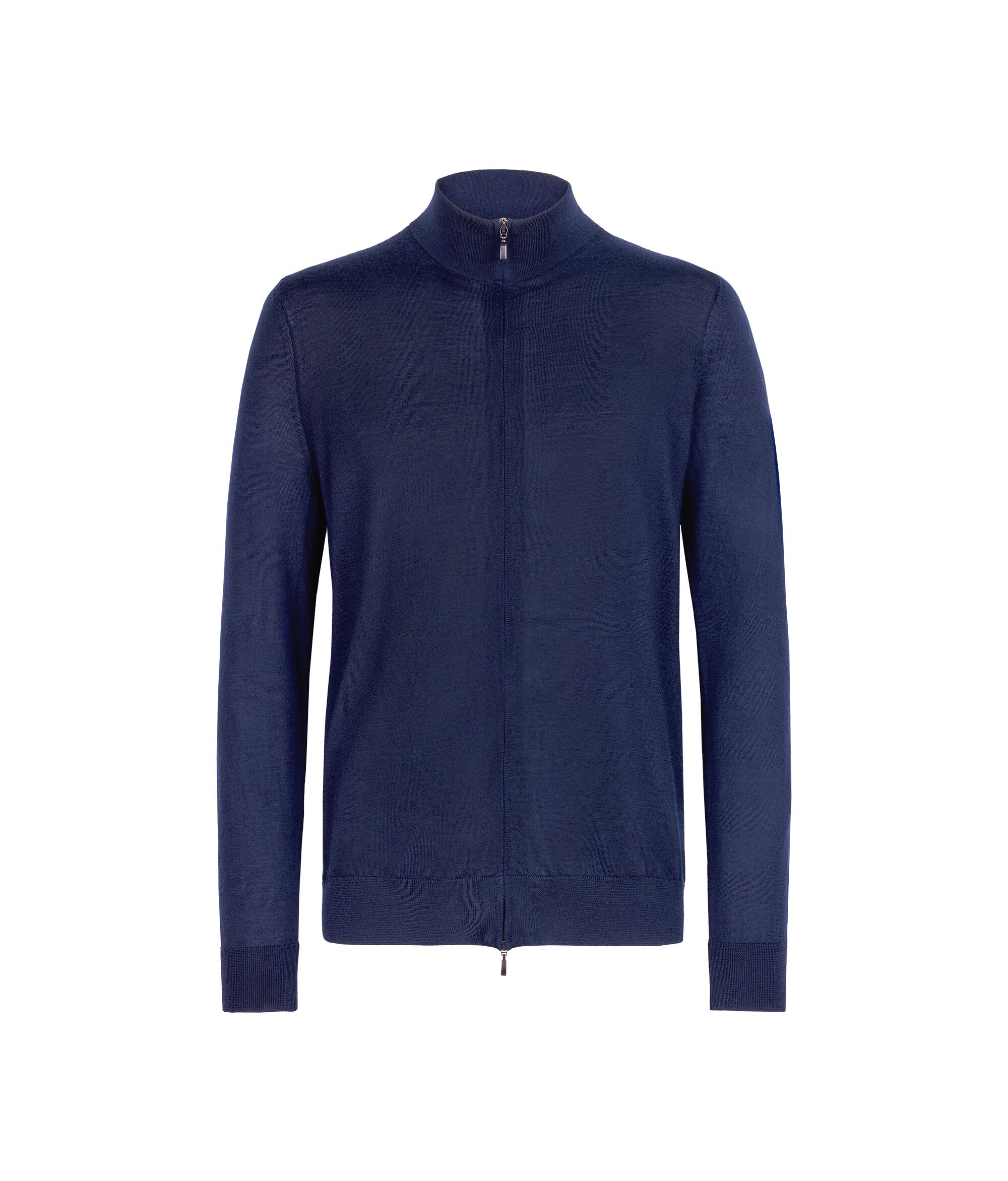 Cashmere Zip-Up Cardigan
