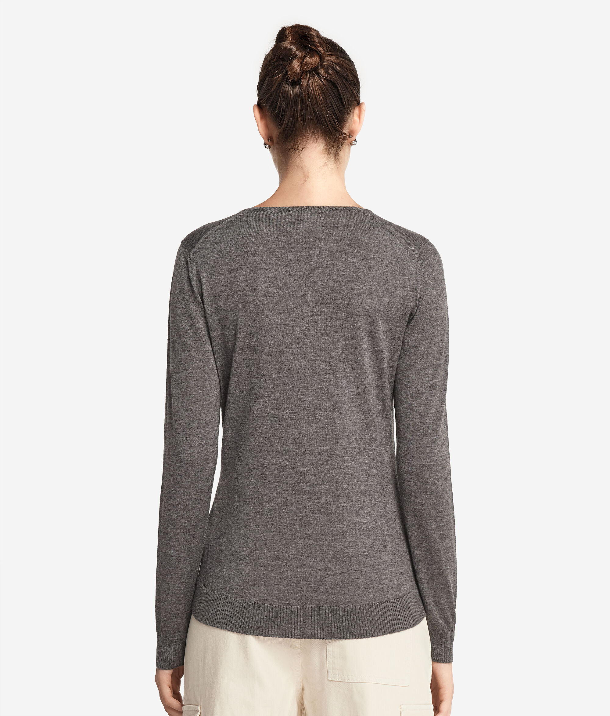 Pullover mit V-Ausschnitt aus Kaschmir Ultrafine