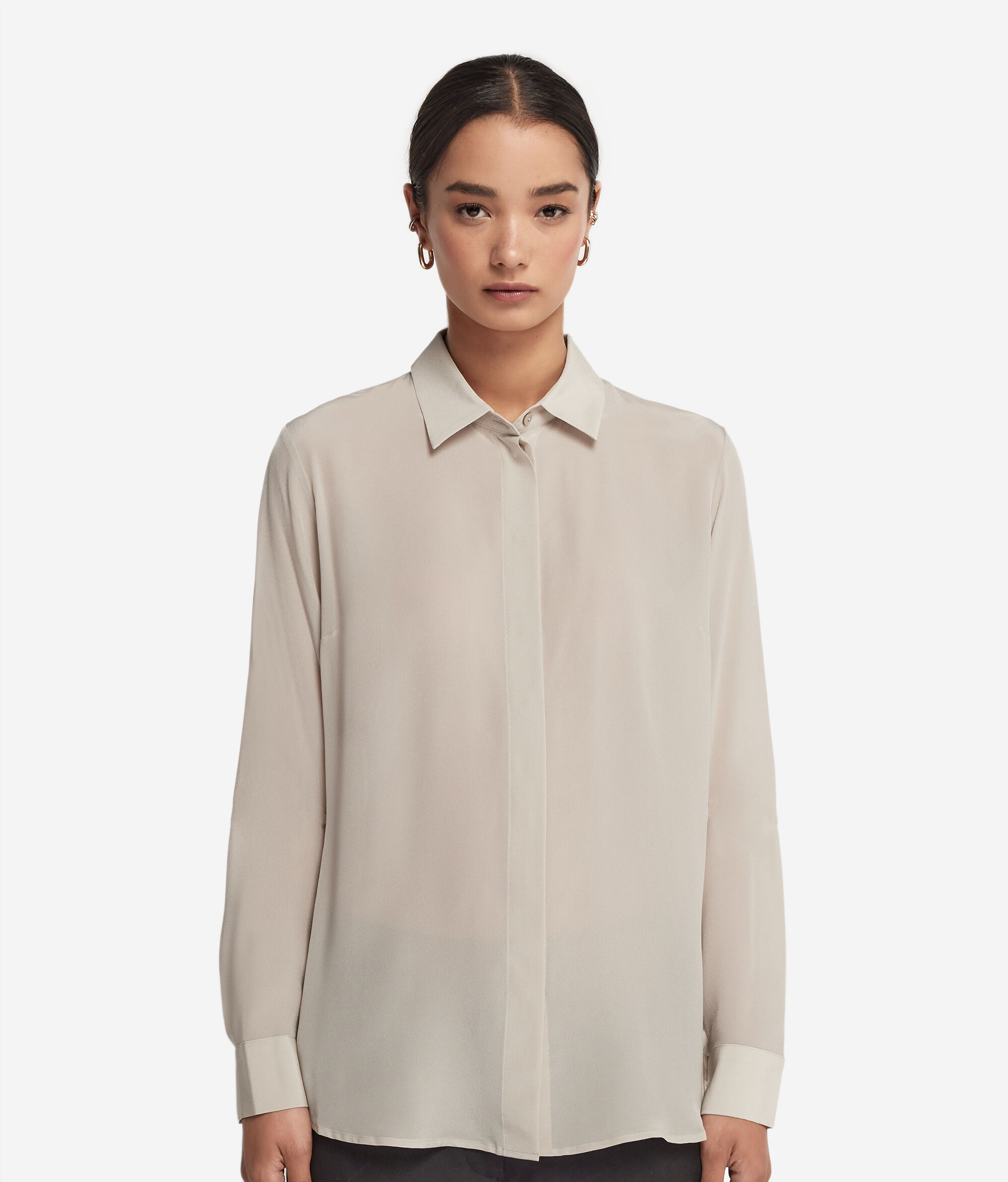 Silk Collared Shirt