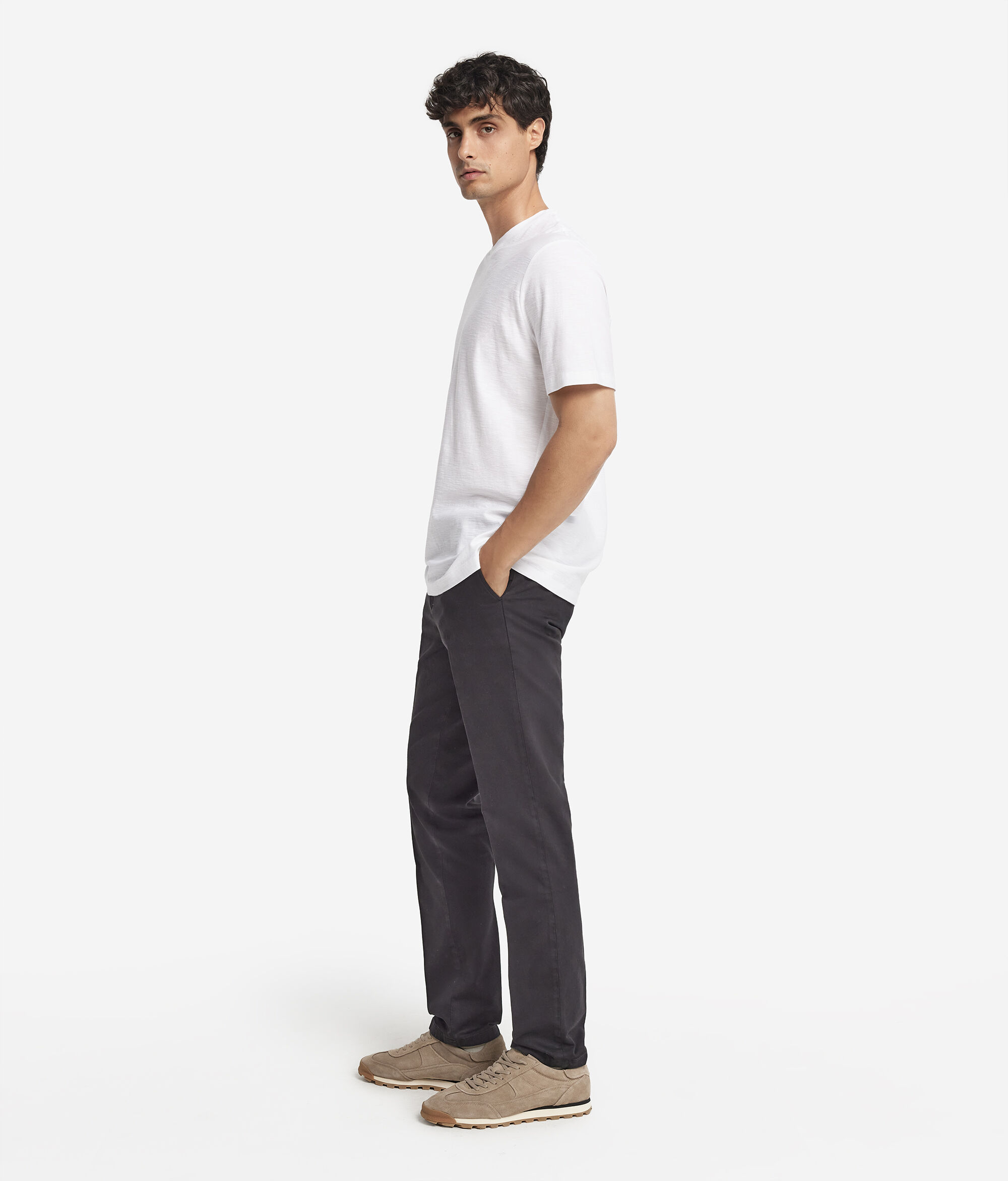 Short-Sleeved Twist-Stitch T-Shirt