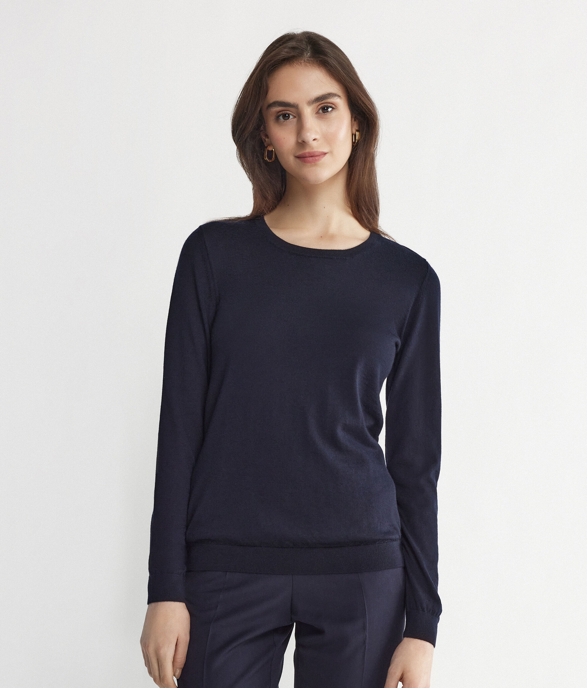 Round-Neck Ultrafine Cashmere Jumper