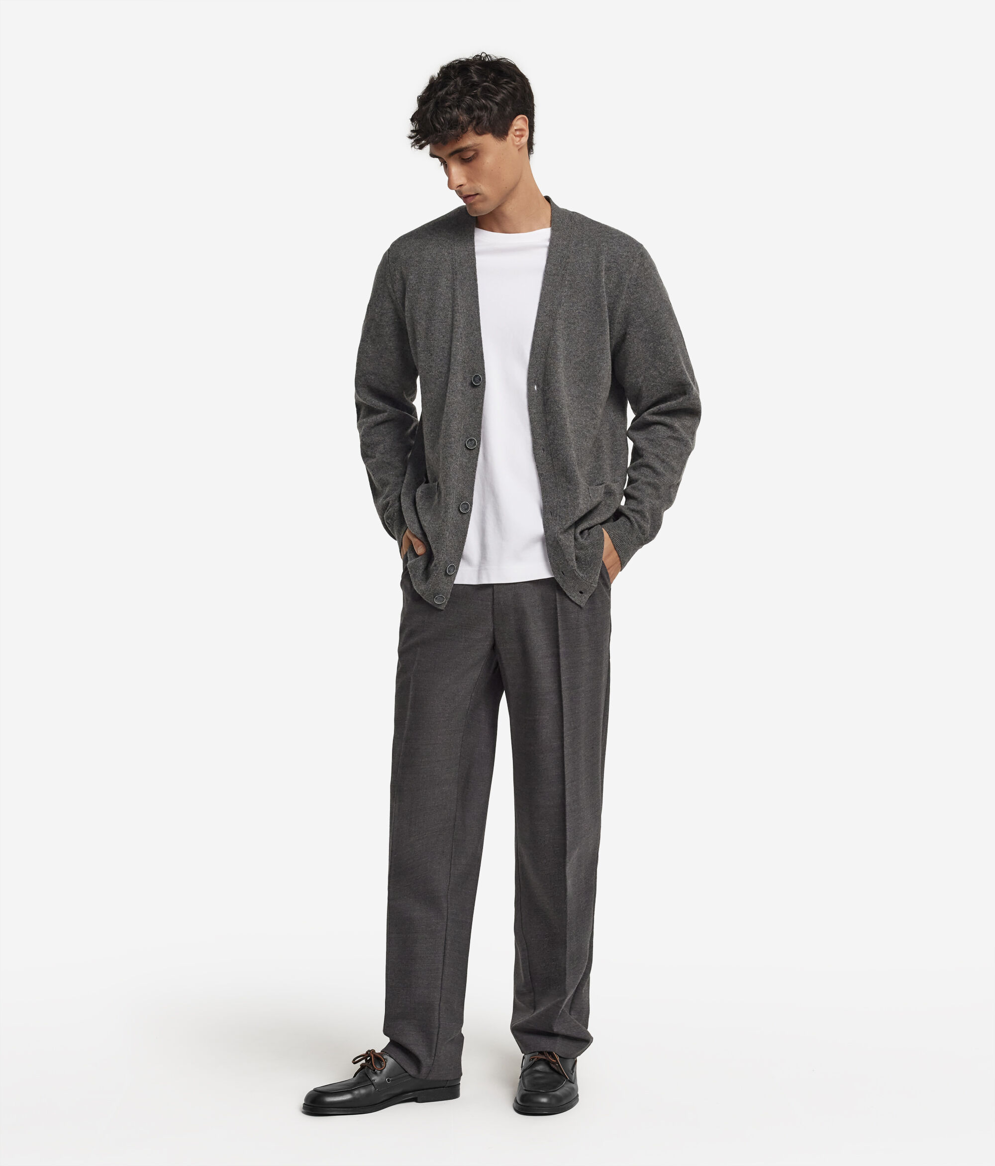Cardigan con bottoni in Cashmere Ultrasoft